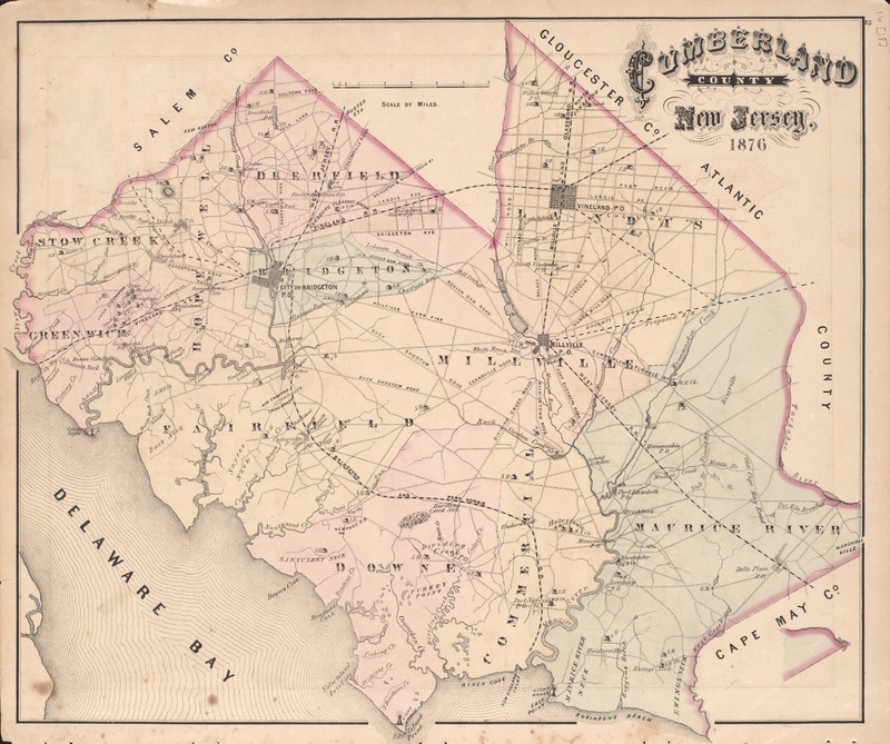 Atlas map of Cumberland County, New Jersey