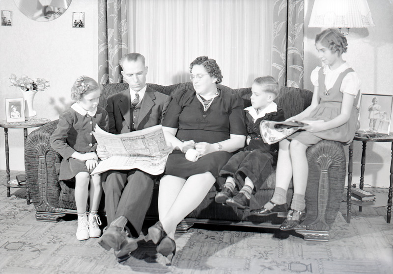 Clarence Schaver Family Group 