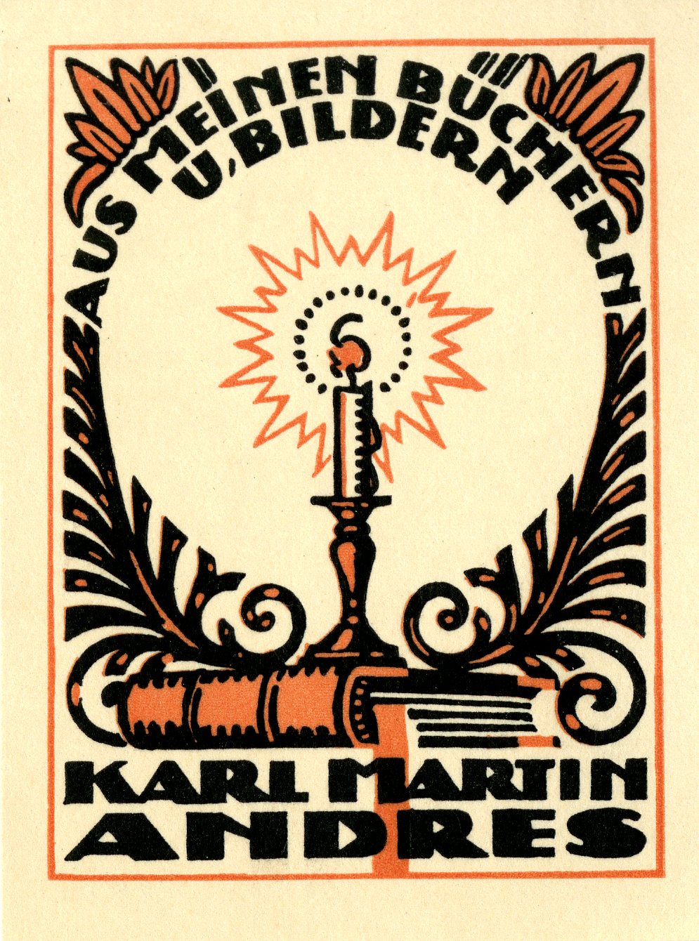 Karl Martin Andres Bookplate