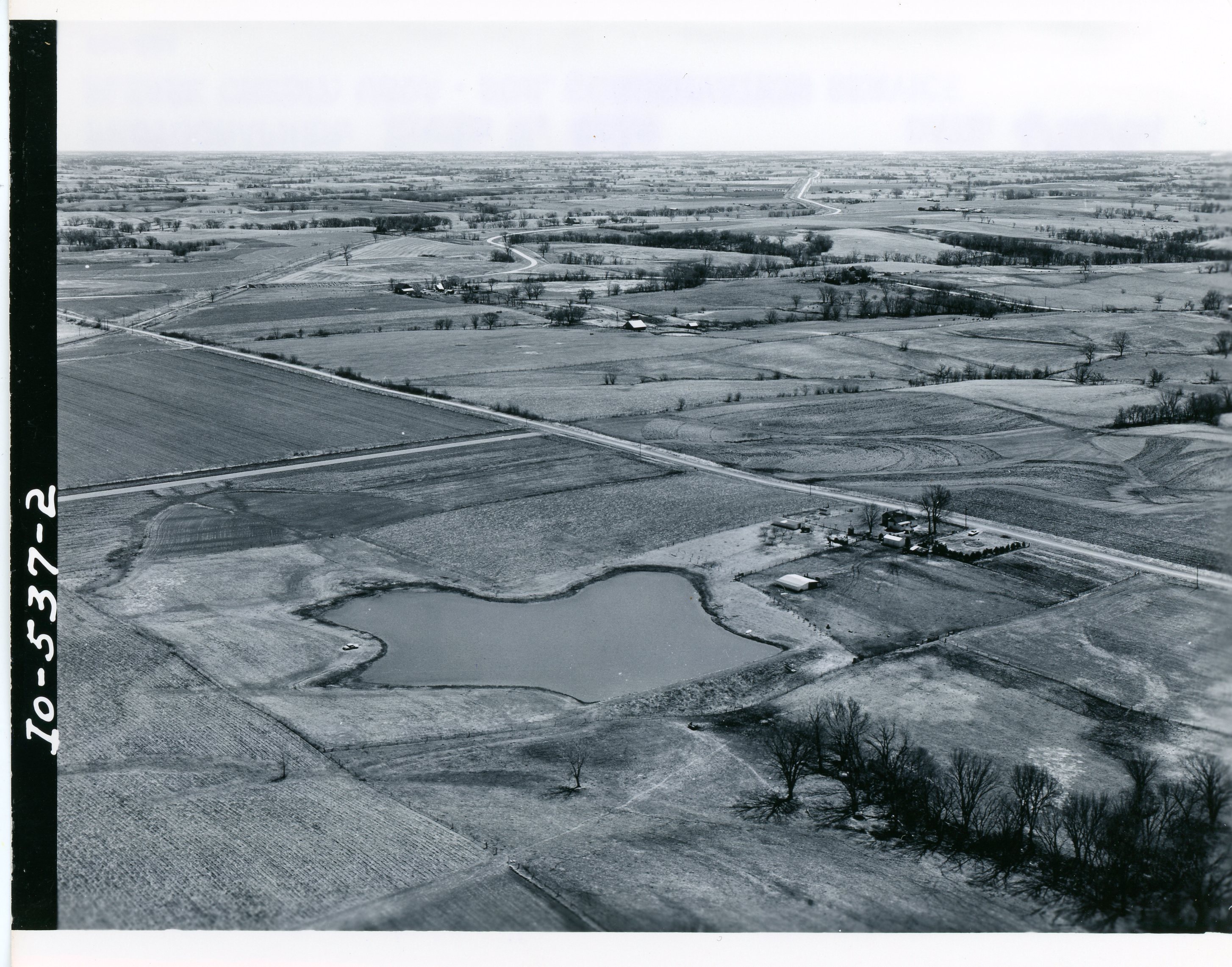Marvin Stansberry farm pond, 1964