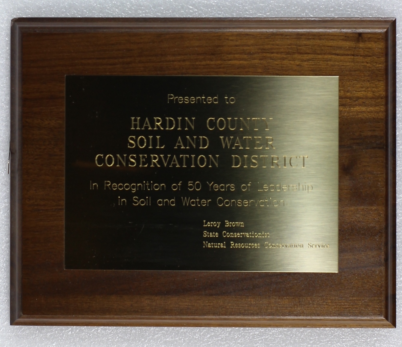 Hardin County Soil and Water Conservation District Fifty Years of Leadership 