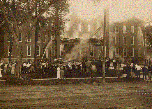 Old Main Fire_ Penn College 1916