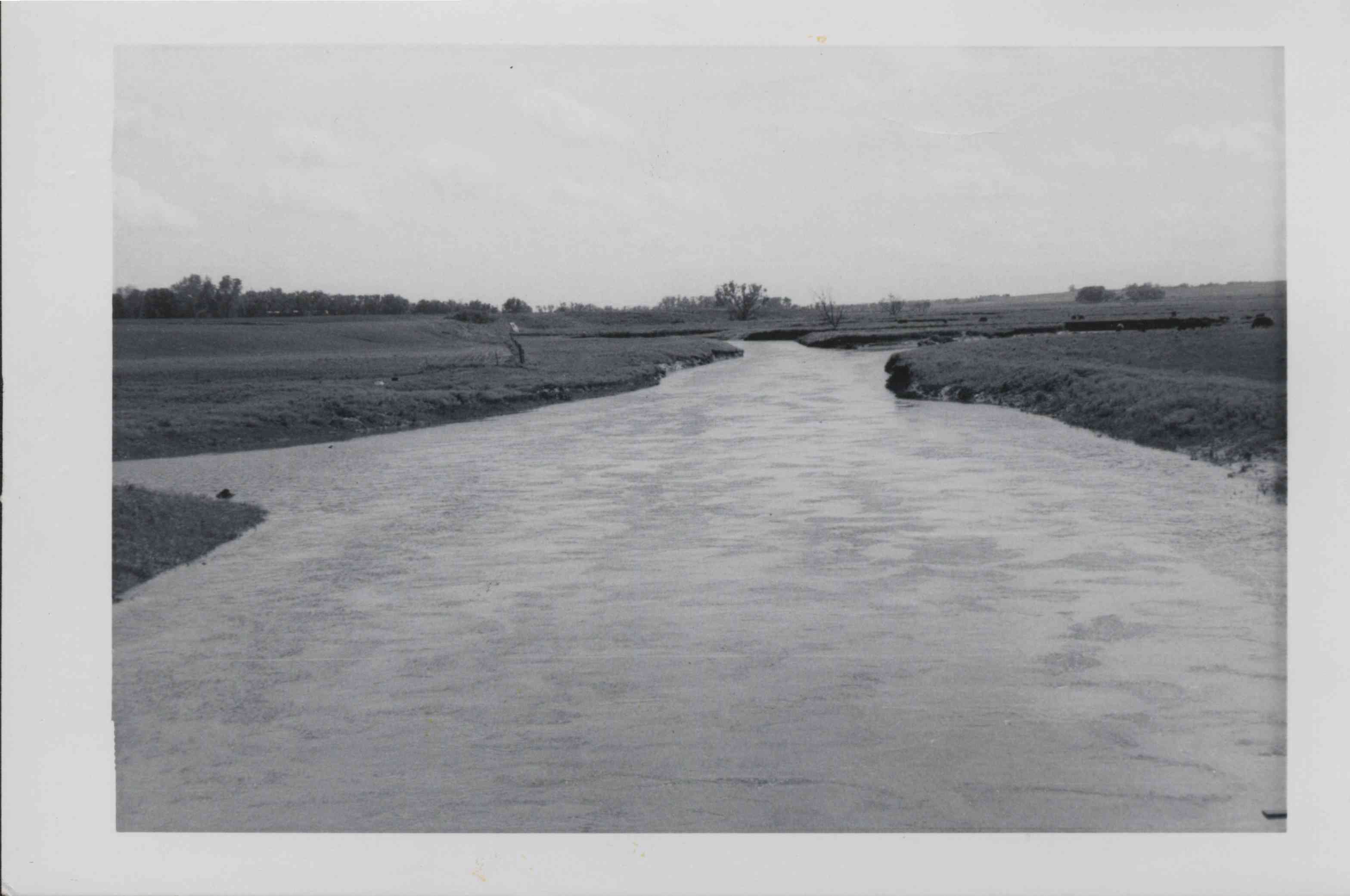 Unidentified waterway on farmland