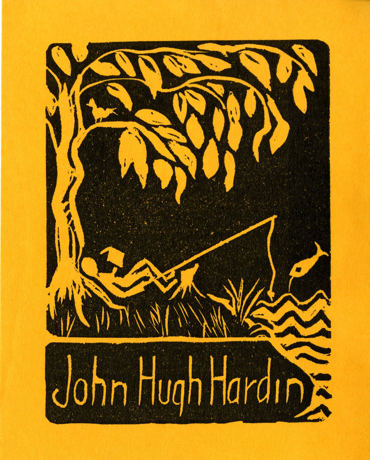 John Hugh Hardin Bookplate
