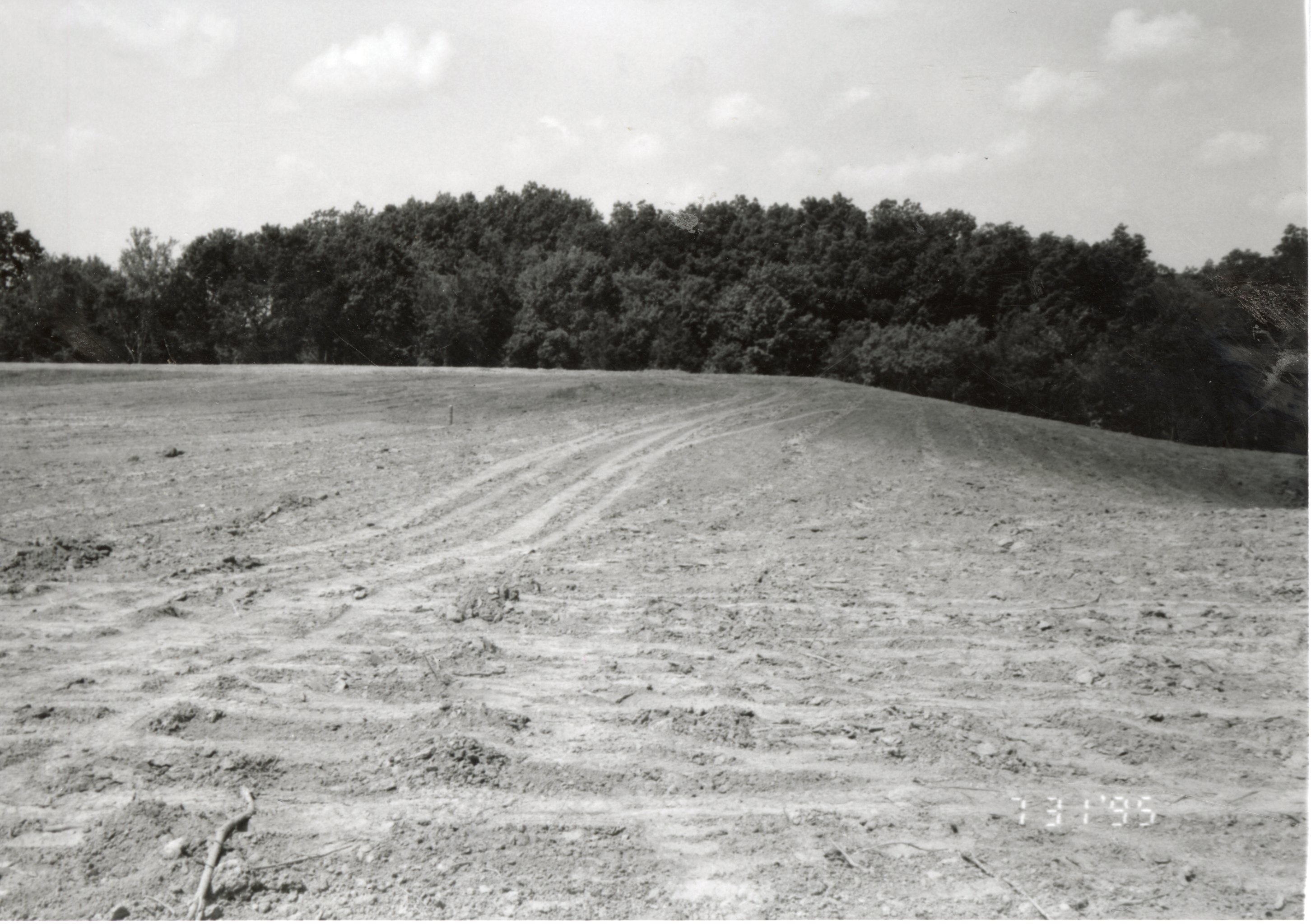 1995  After construction of sediment basin on Dale Edmonds' farm