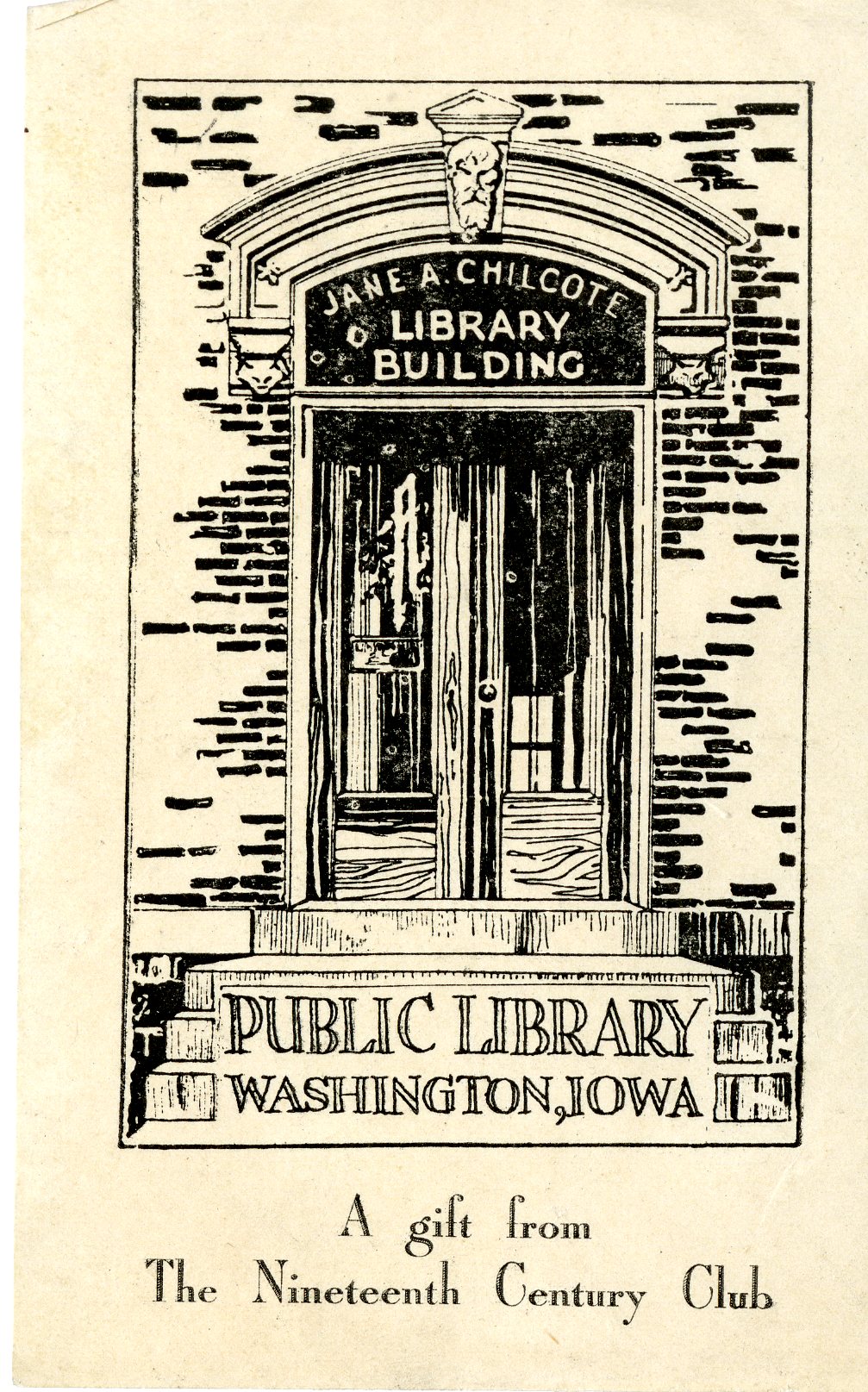 Jane A. Chilcote Library Bookplate