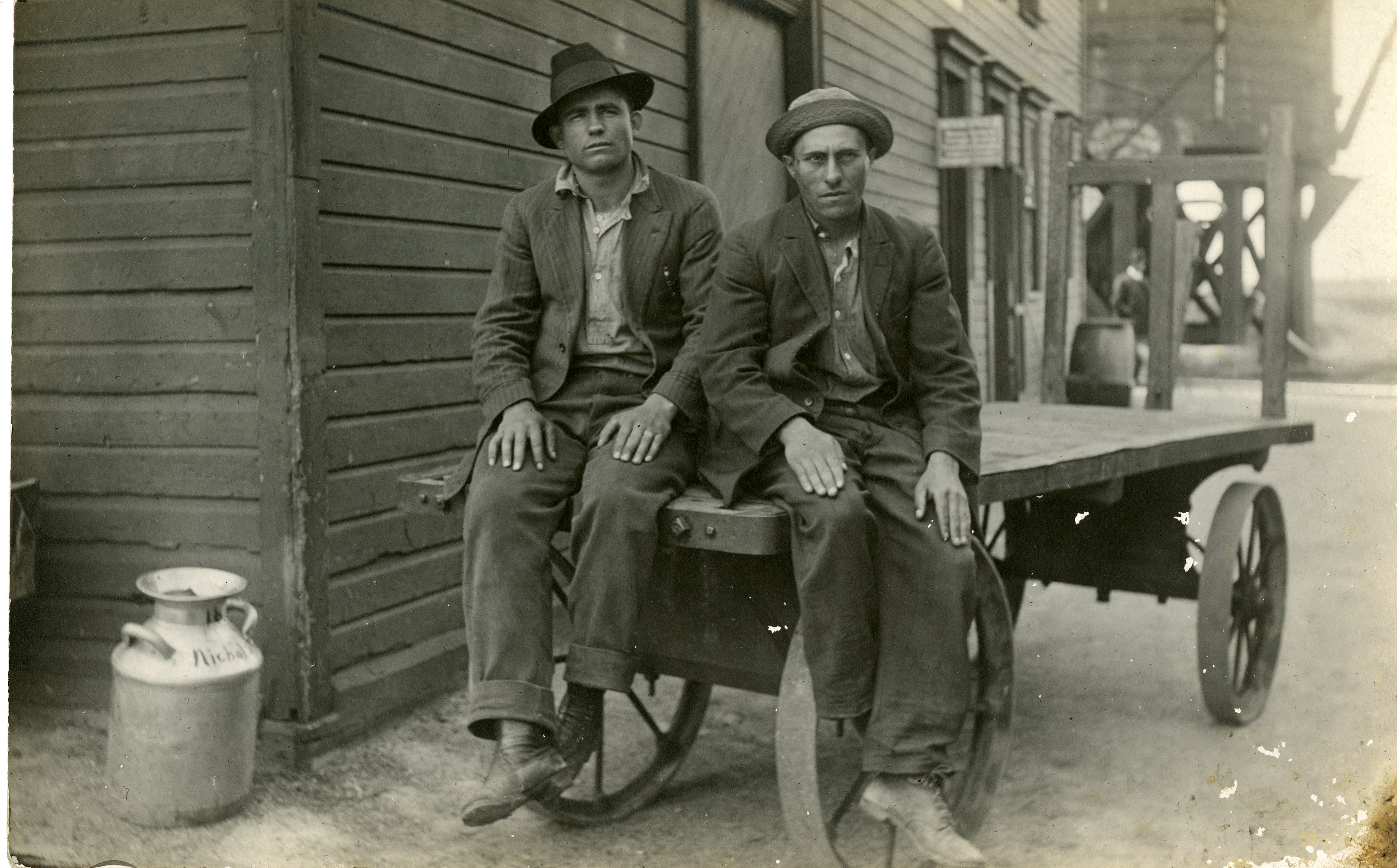 Men at Kalona Depot