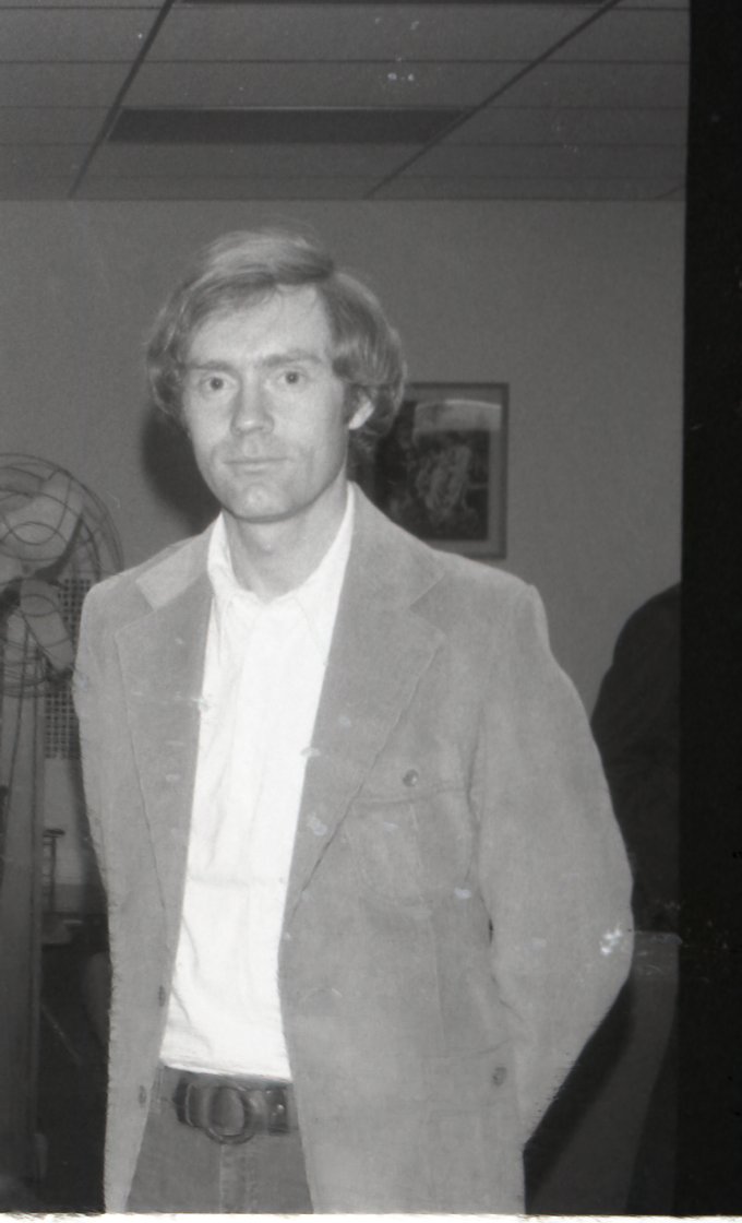 Unidentified man in photo poses for camera