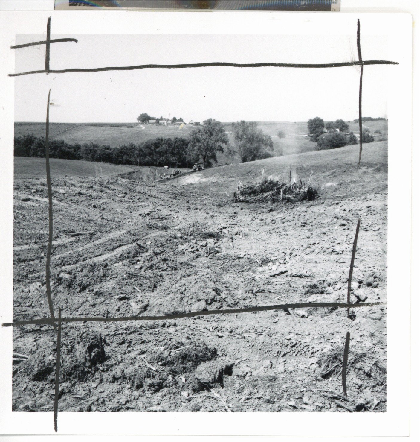 Waterway construction on Eaton farm, 1967