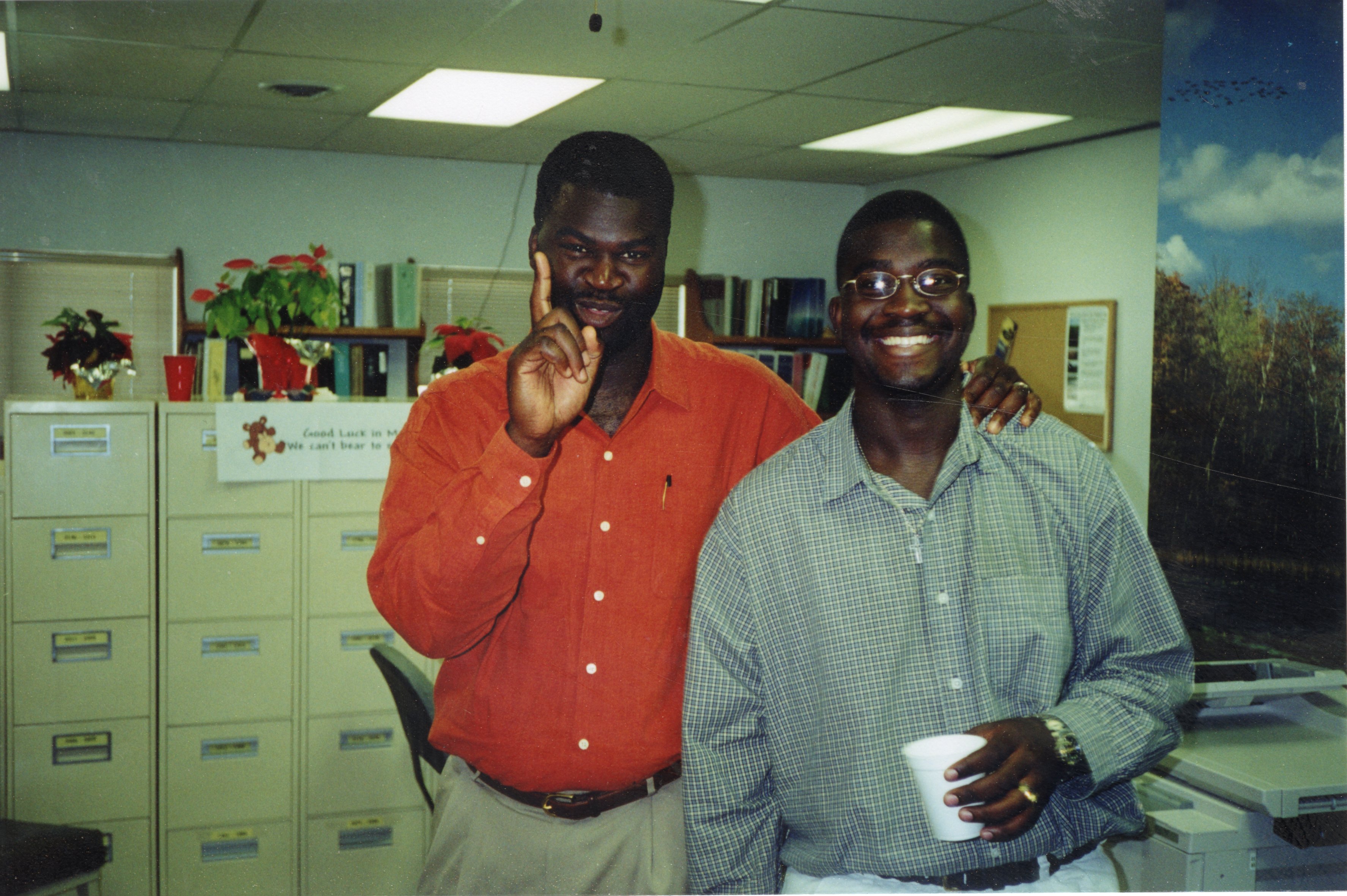 2000  J.B. and Jason Martin at the going away party in May 2000.