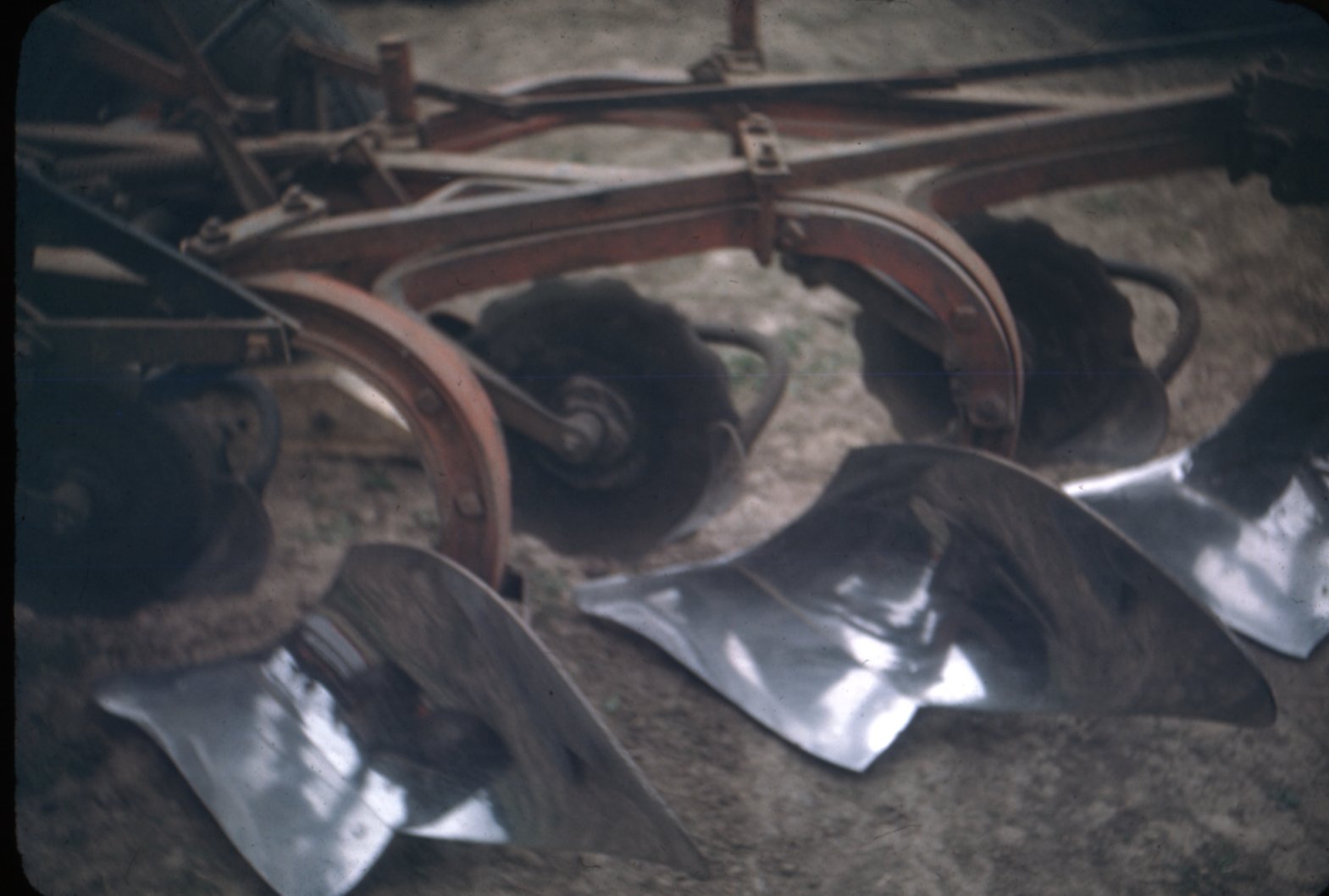 Leland McCosh's farm equipment, 1946