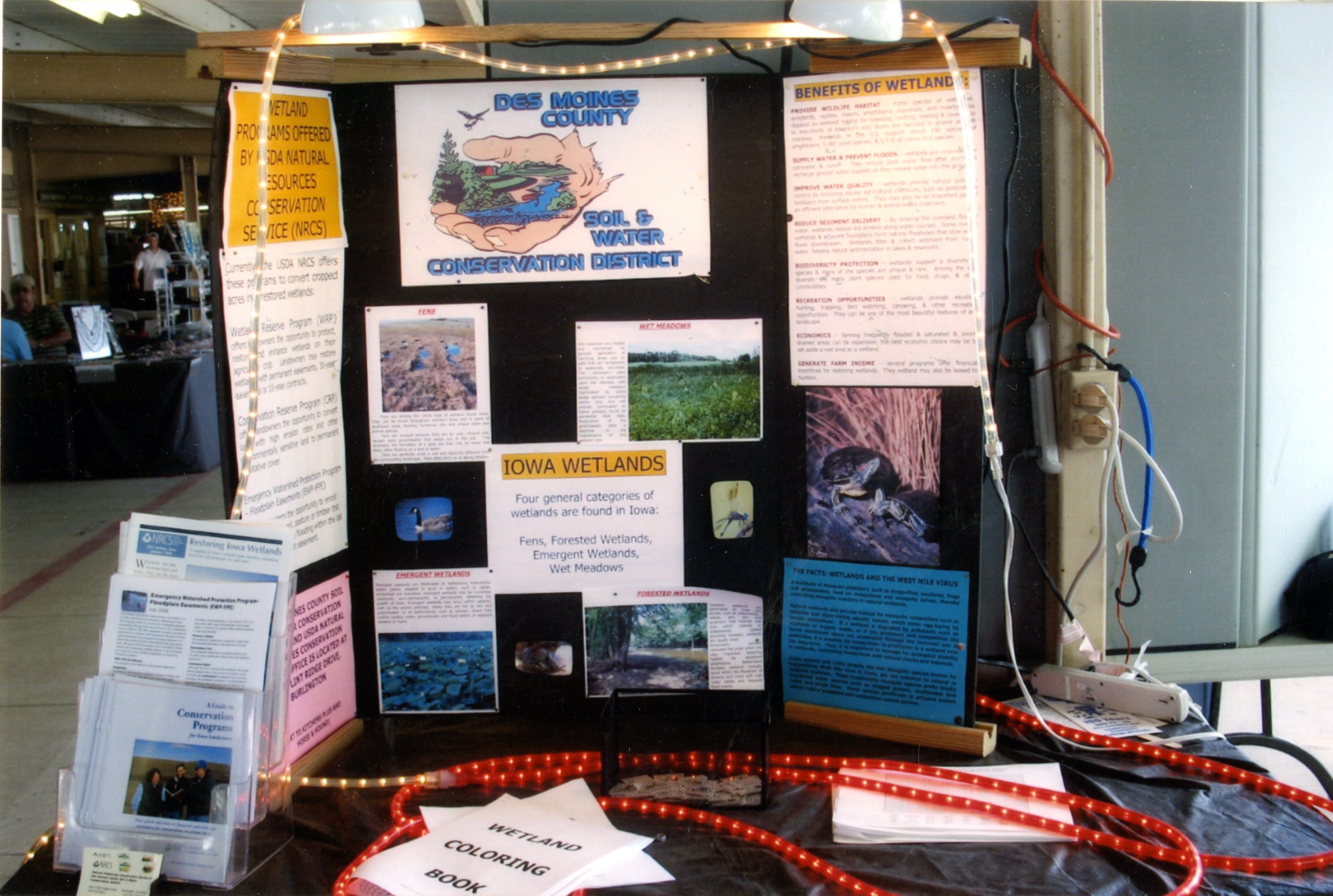 2008  Panel Poster Display at the Des Moines County Fair in Burlington, Iowa