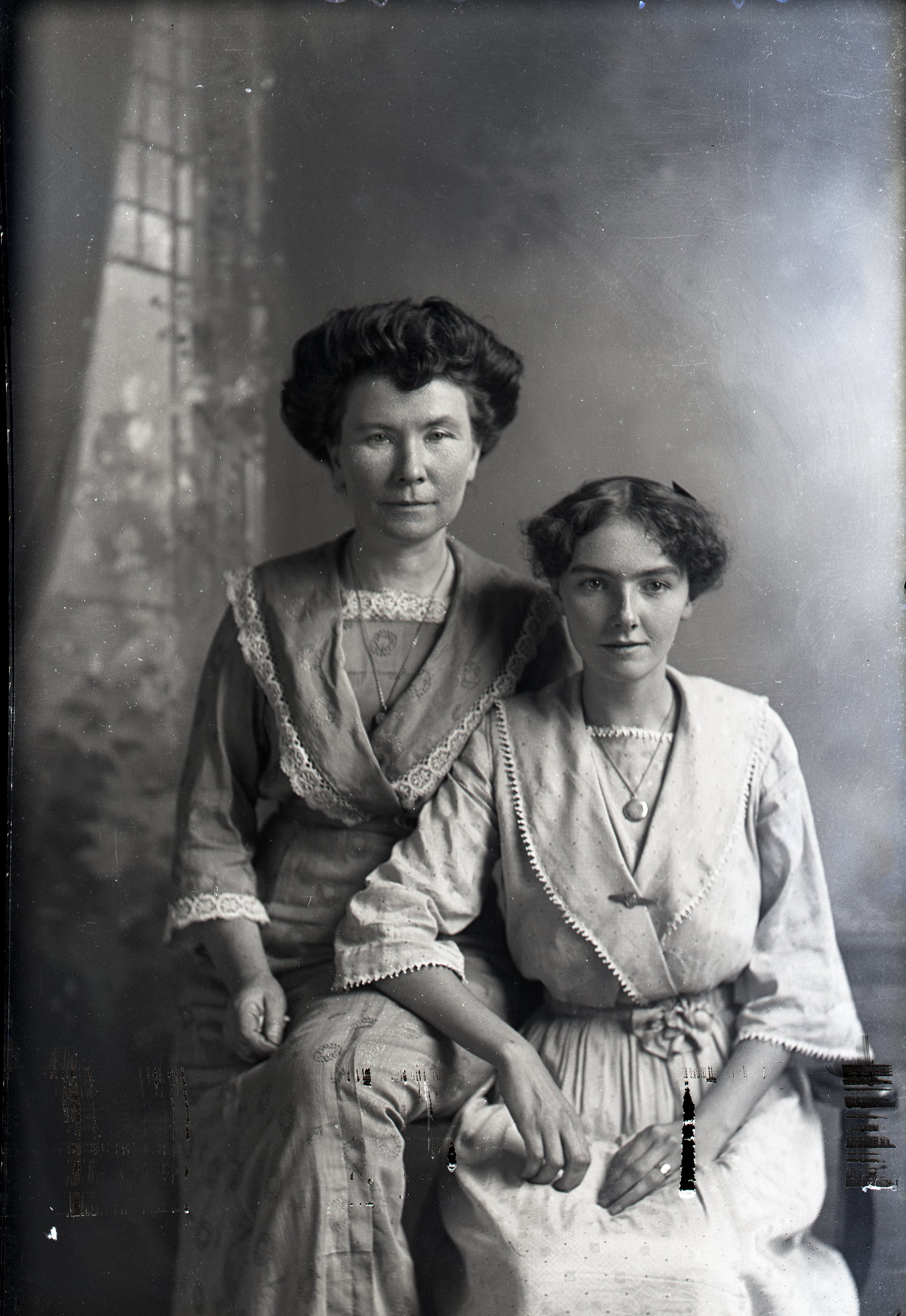 Two women seated