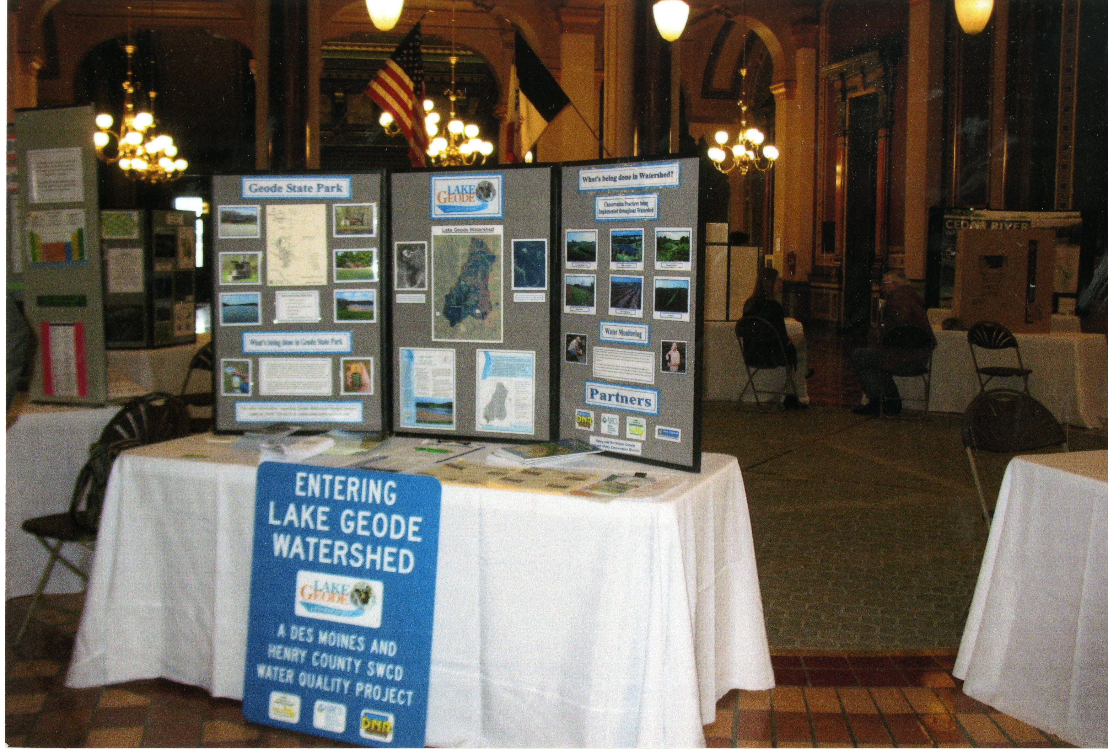 2012 Lake Geode Watershed display at state capitol