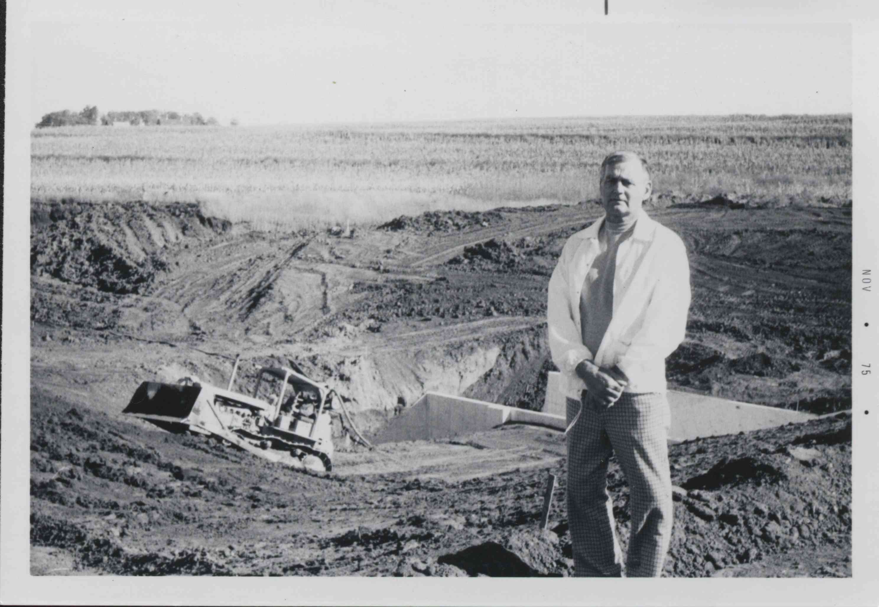 Unidentified watershed being constructed