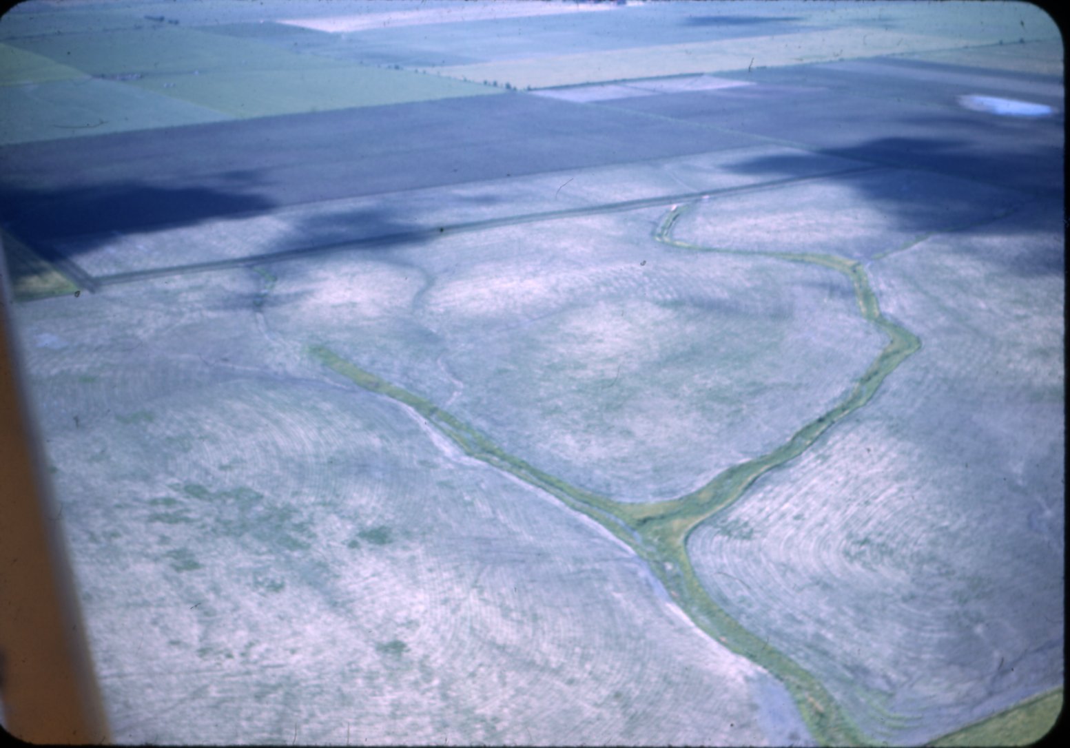Contour field and waterway on John Matthew farm, 1946