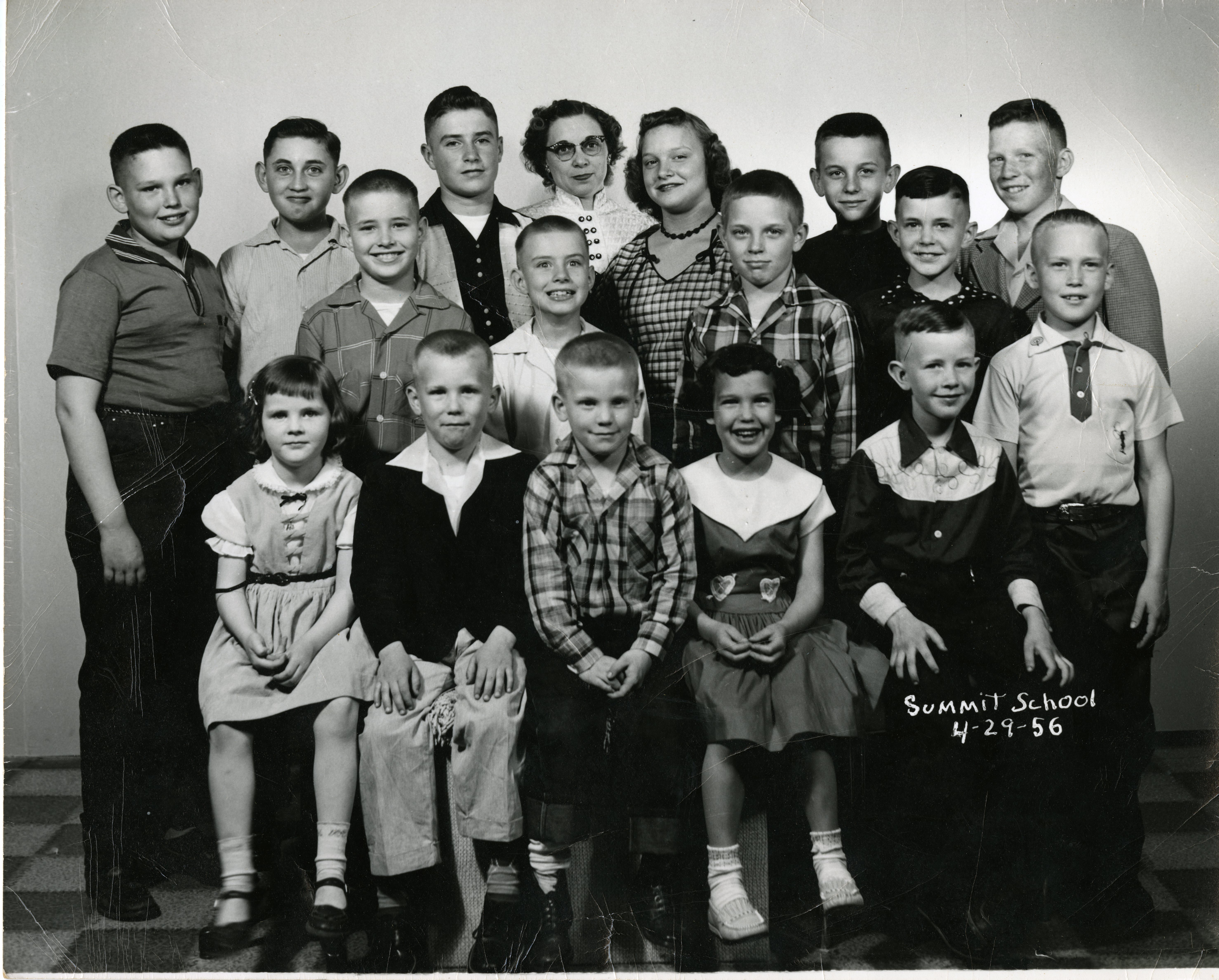 Summit School 1956 Class Picture