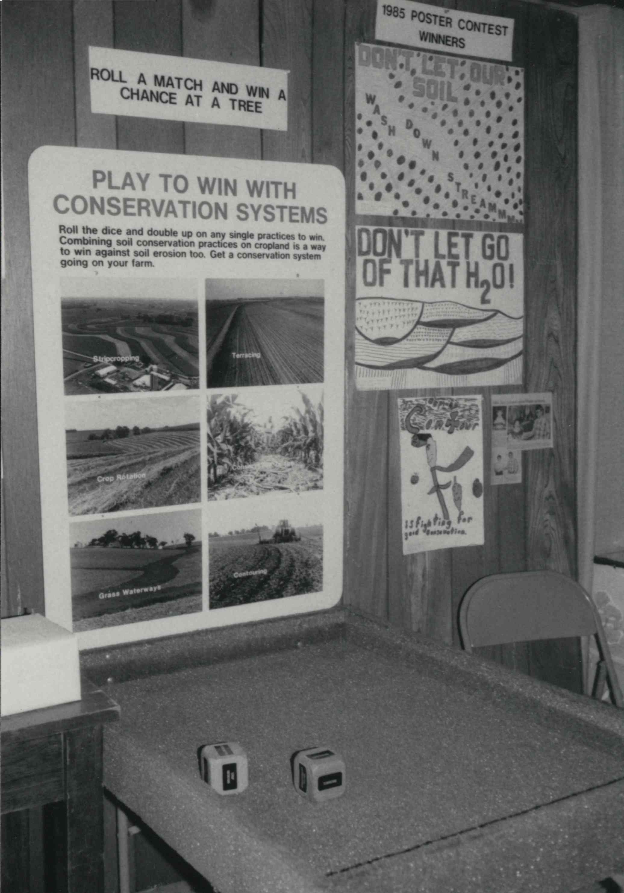 Play to Win with Conservation is the theme for this display at a fair