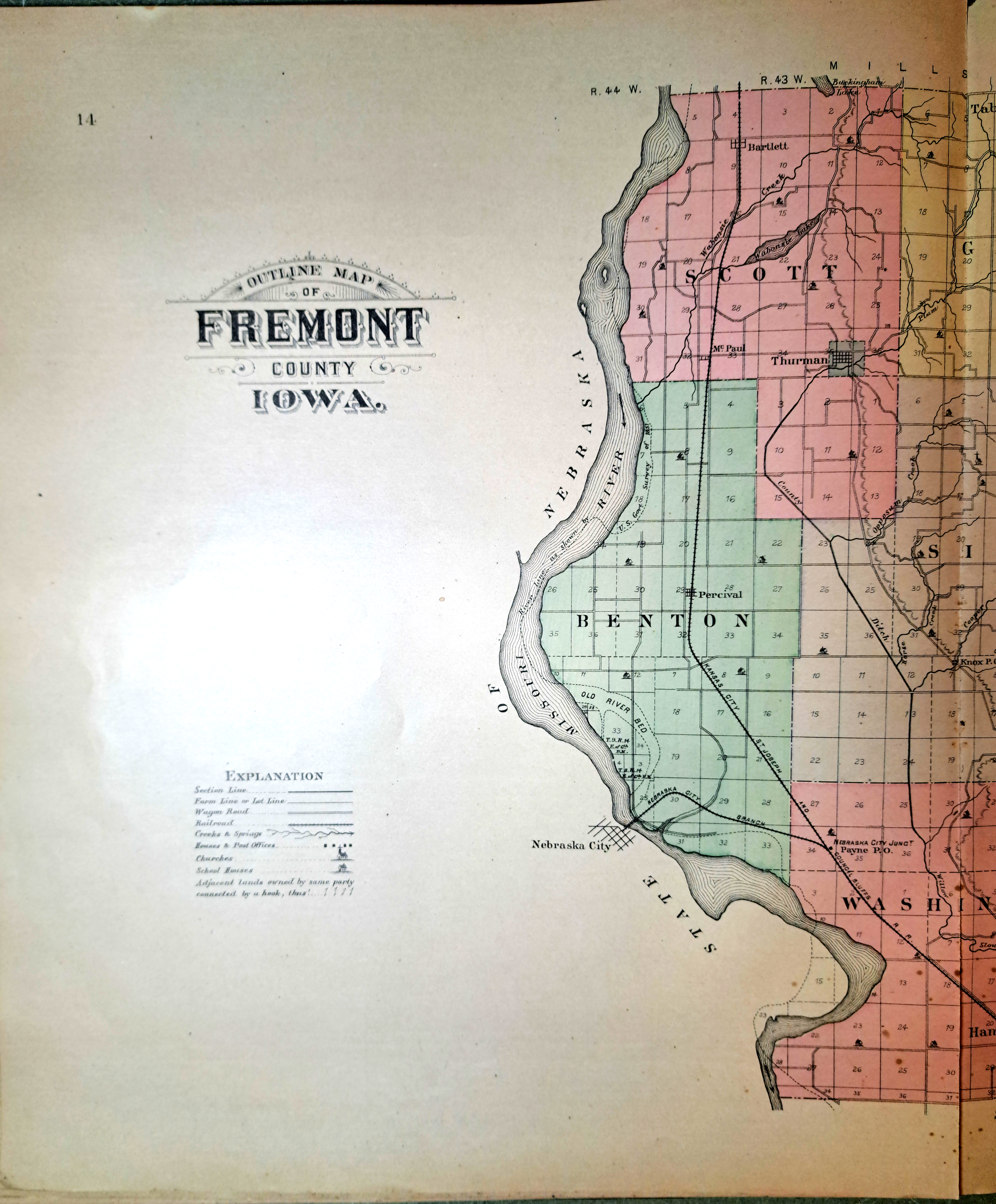 Fremont County Plat Book 1891 page 14