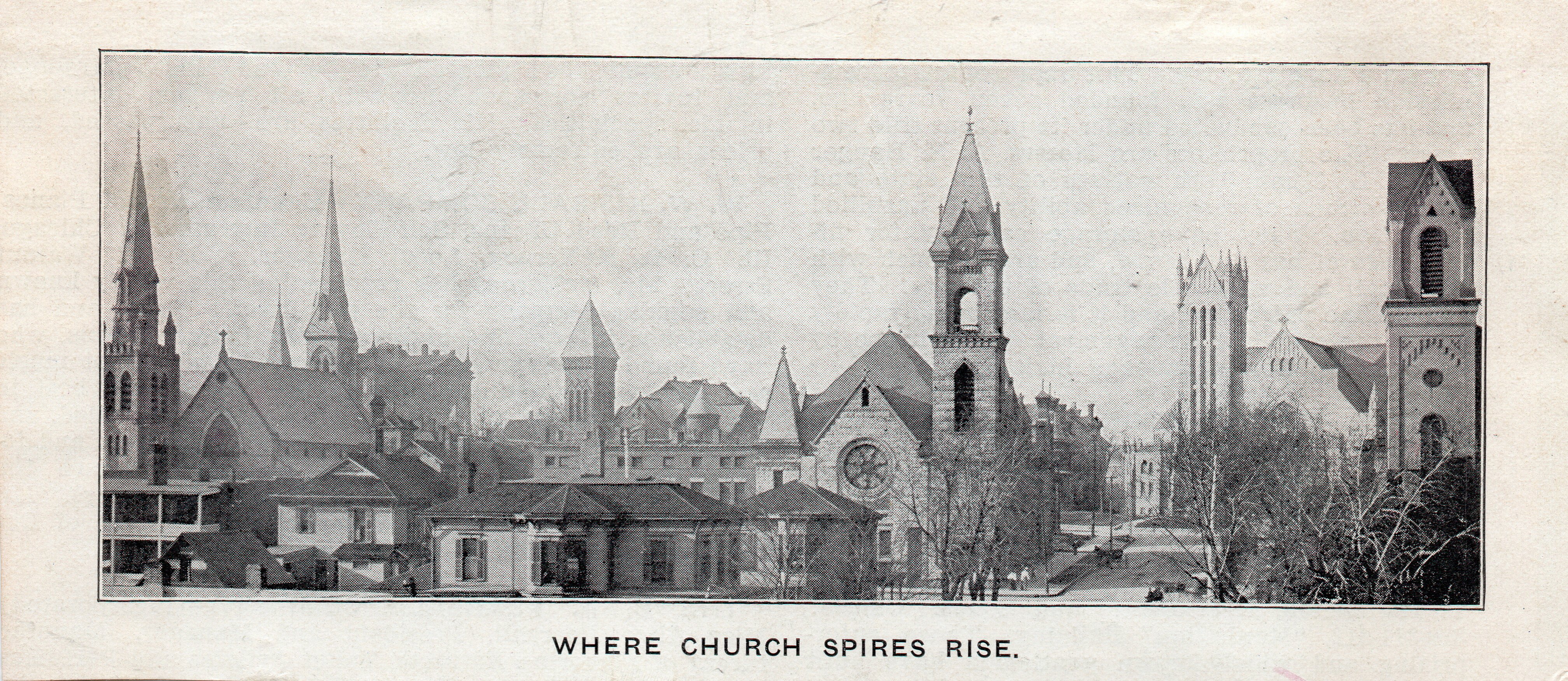 "Where Church Spires Rise," Des Moines, Iowa