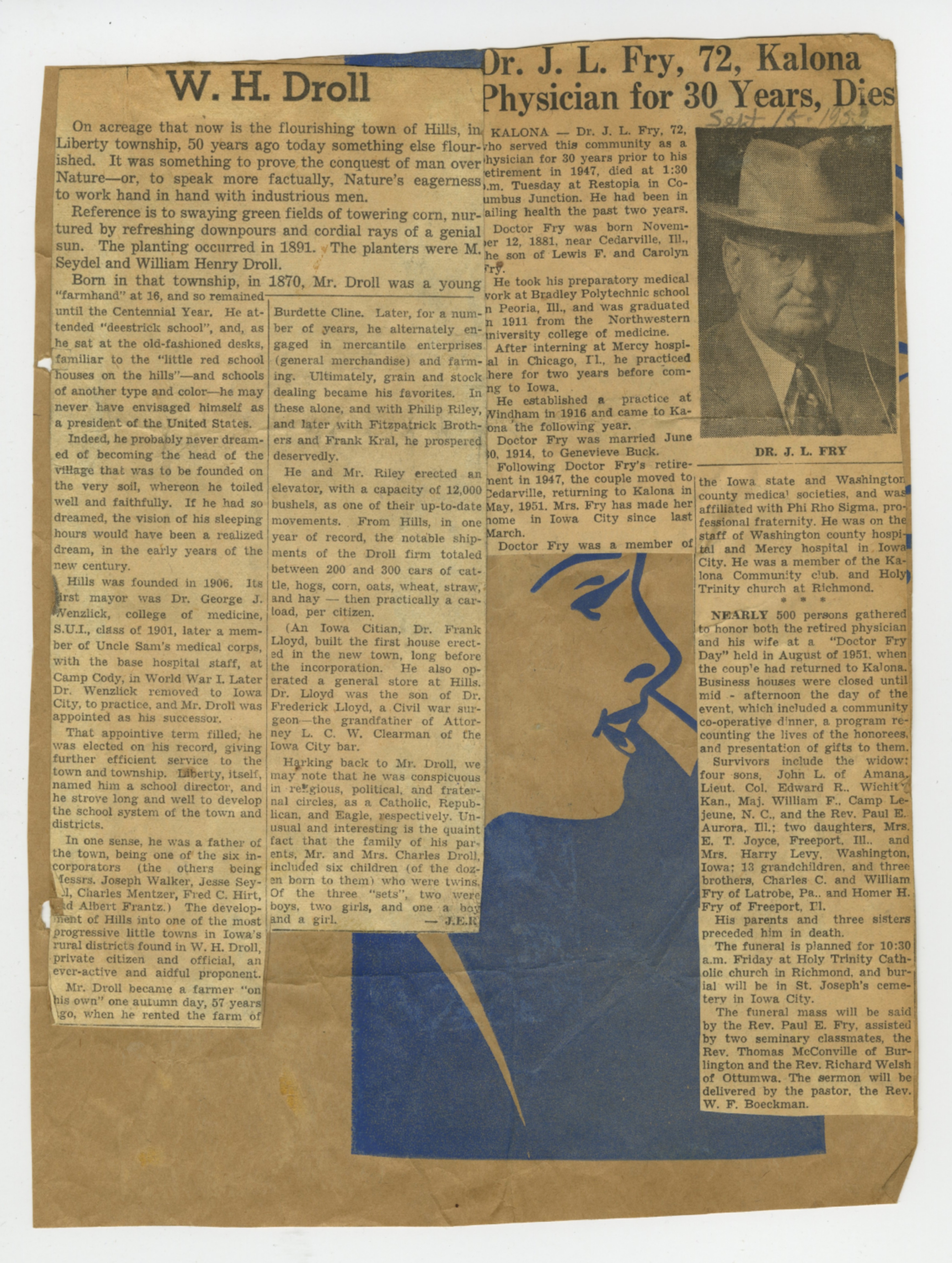 Dr. J. L. Fry's death