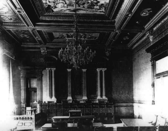 Supreme Court Chamber in 1886