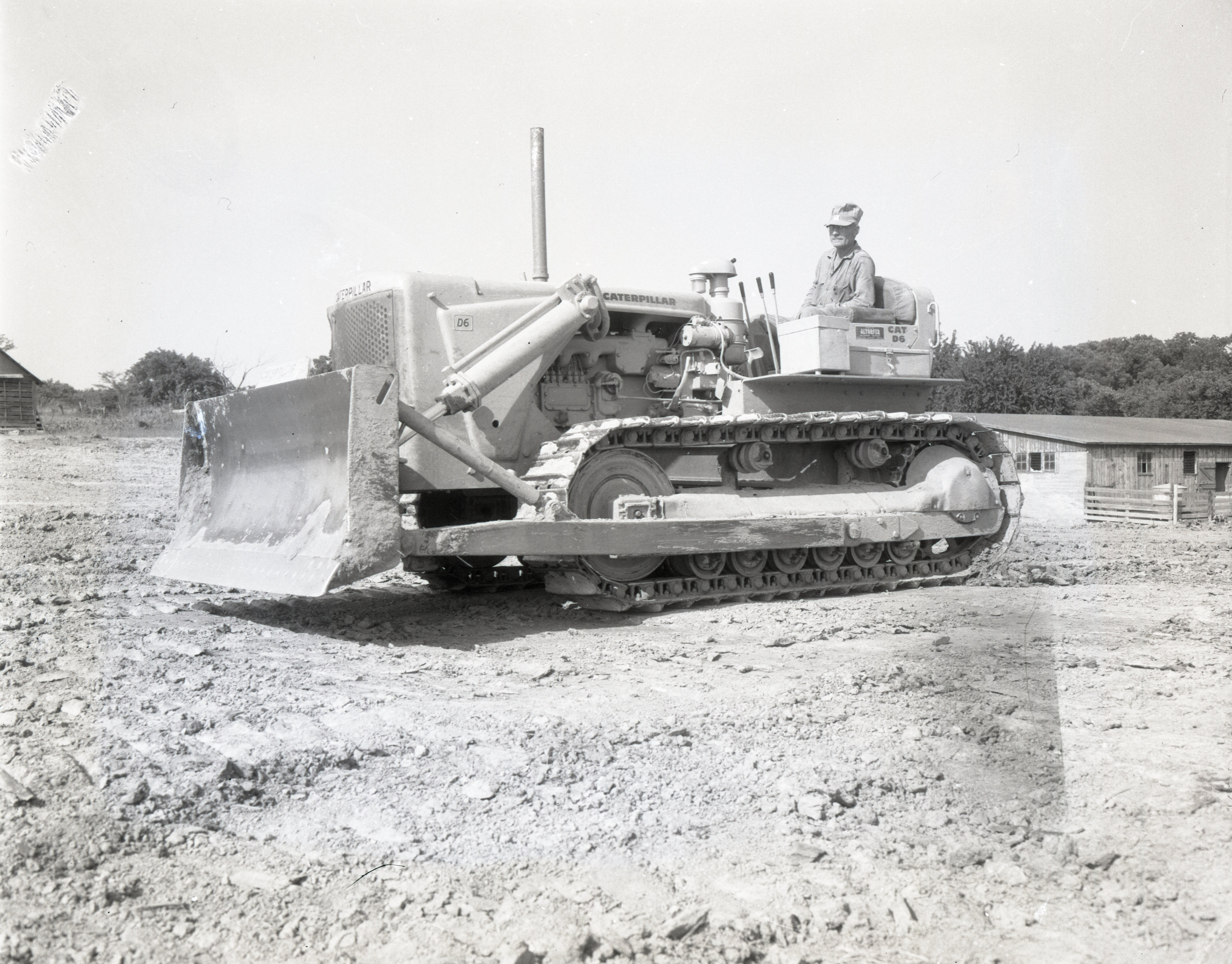Man drives Altofer Cat D6 Bulldozer