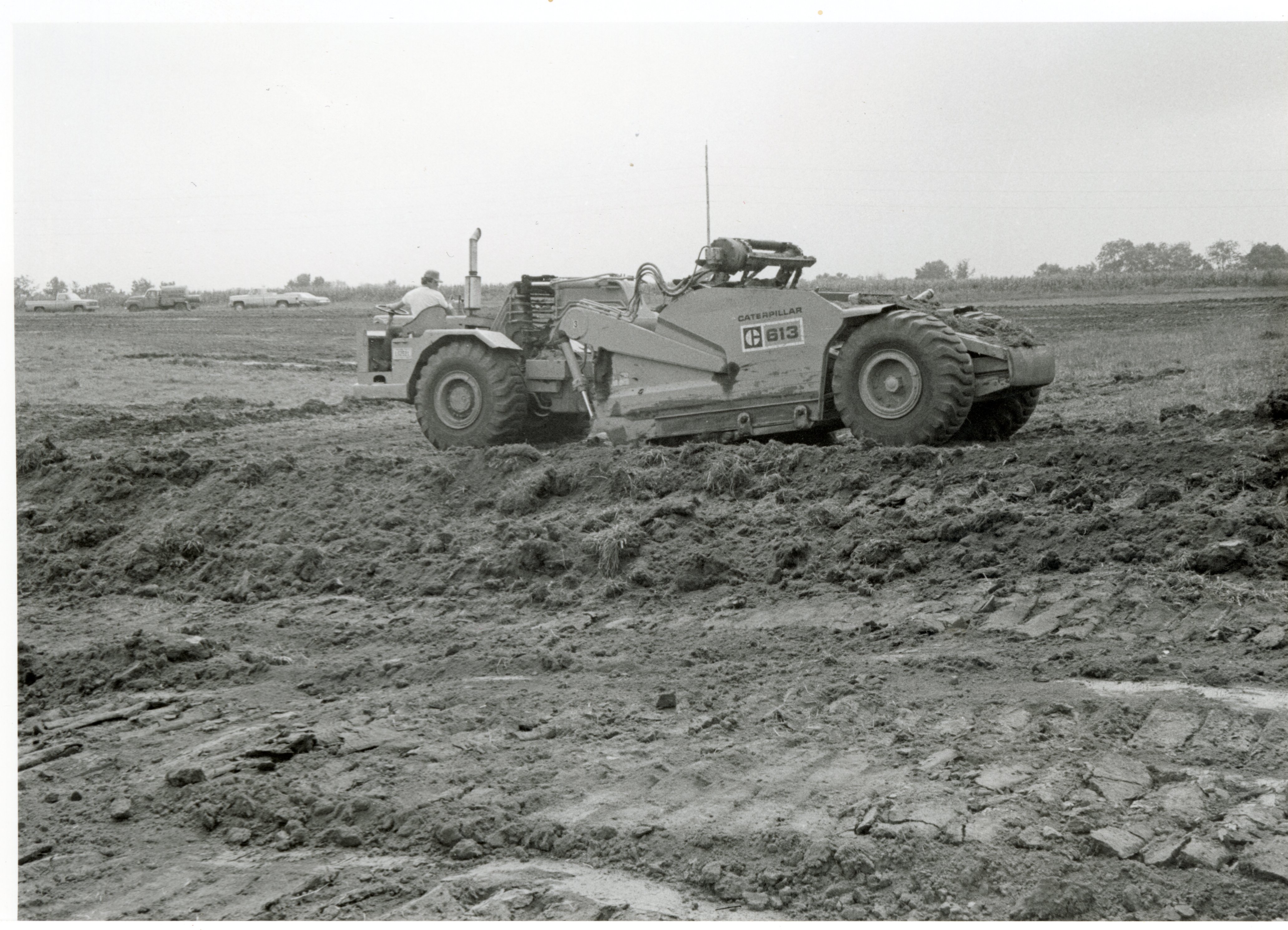 1979 Side view of Caterpillar 613 earthmoving machine