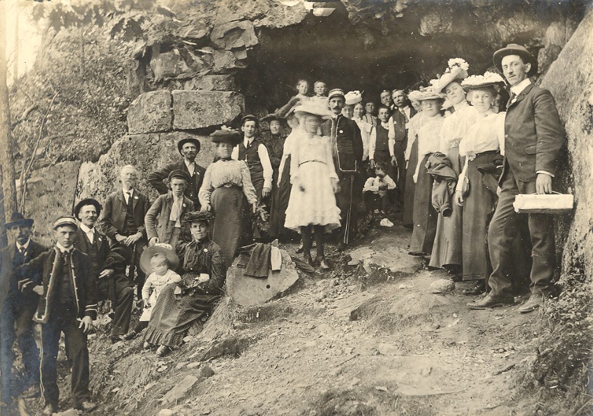 Group Near Cave
