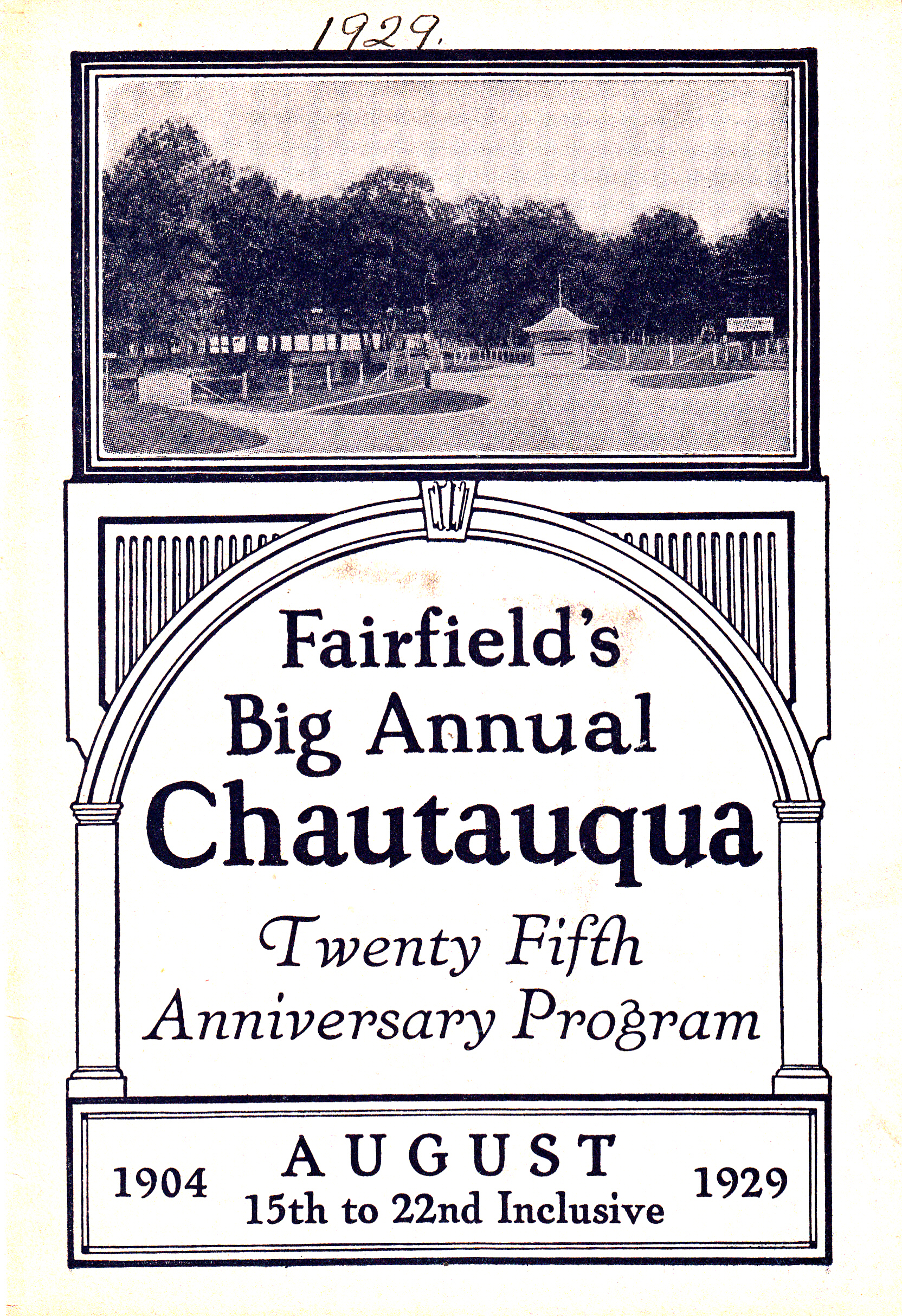 1929 Fairfield Chautauqua program