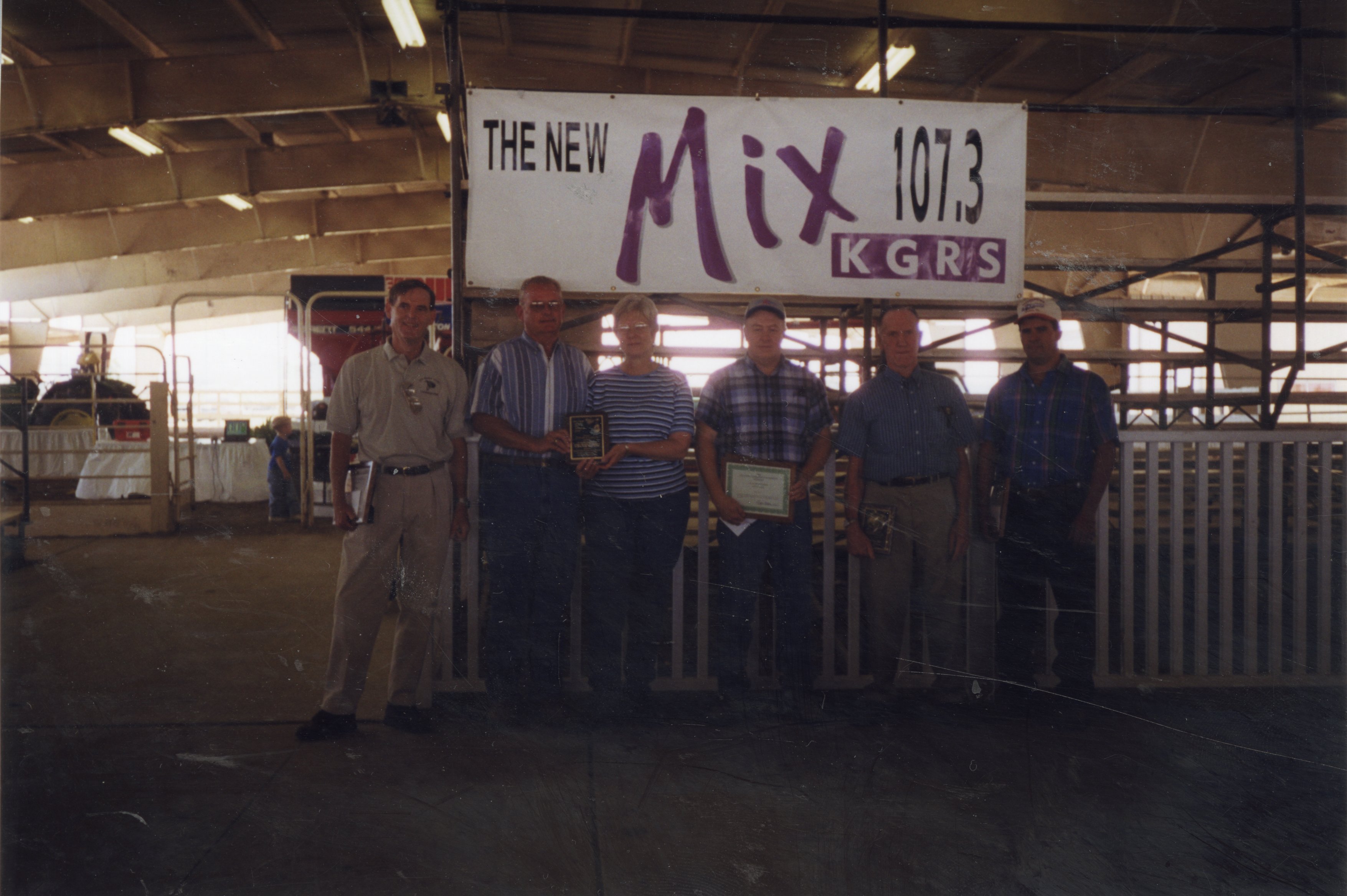 1999  Award recipients at the Ag Expo at Southwastern Community College in West Burlington, Iowa on September 1, 1999
