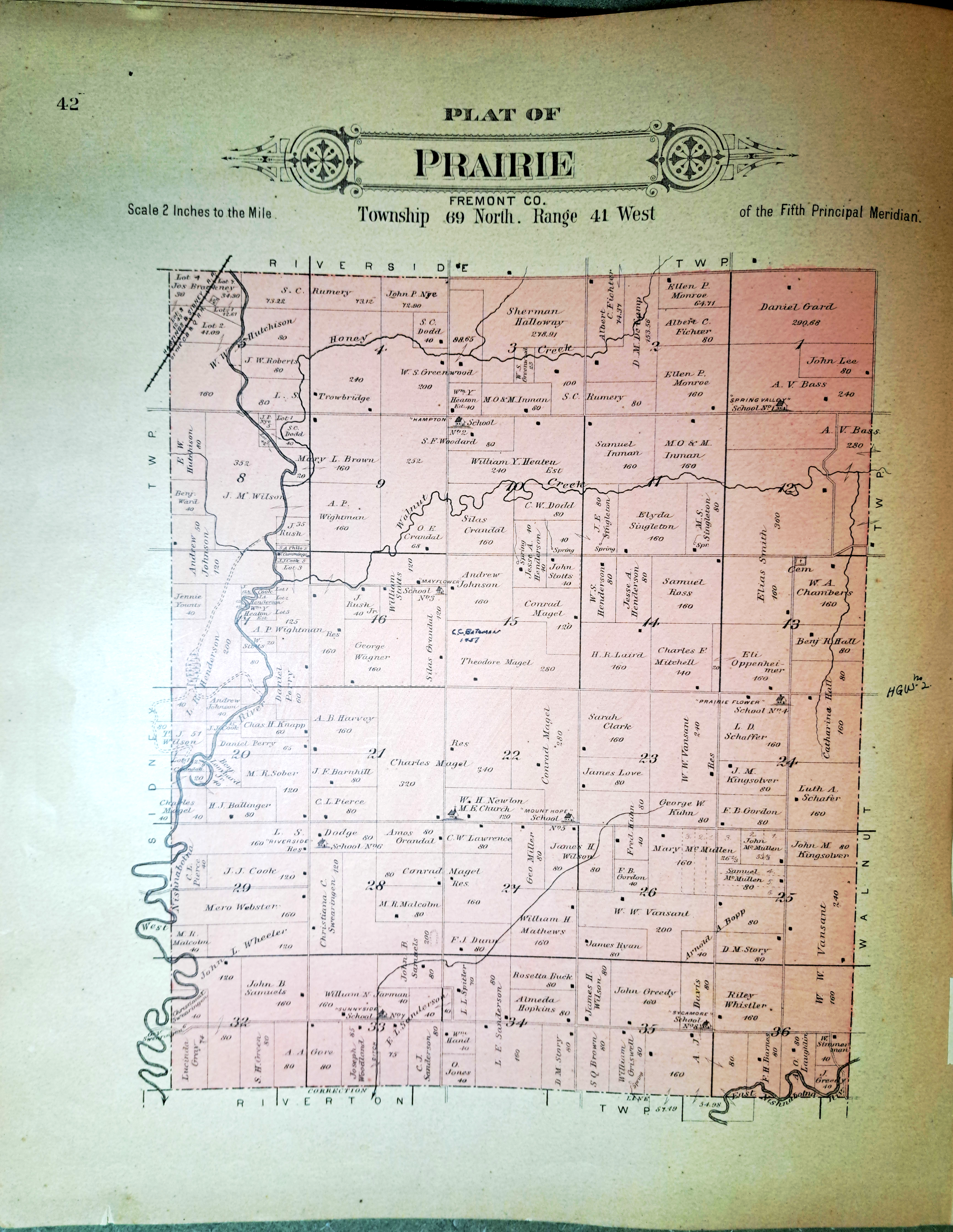 Fremont County Plat Book 1891 page 42