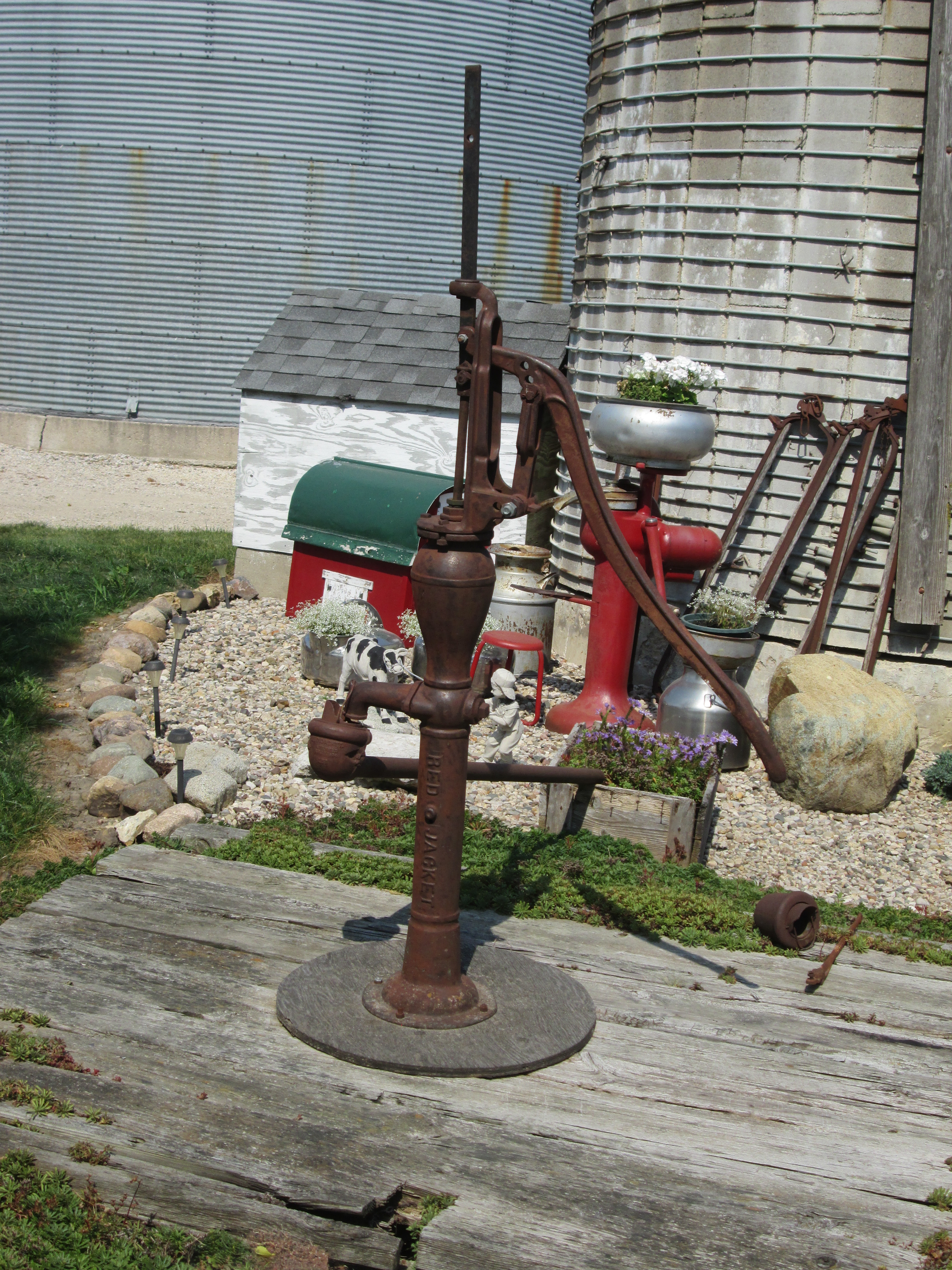 021. Antique well pump