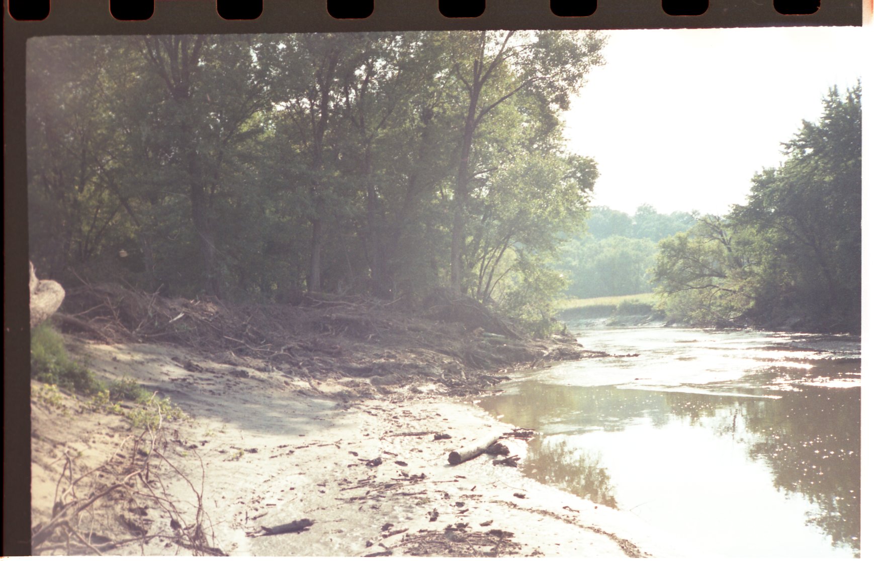 1998 Flint River with eroded bank