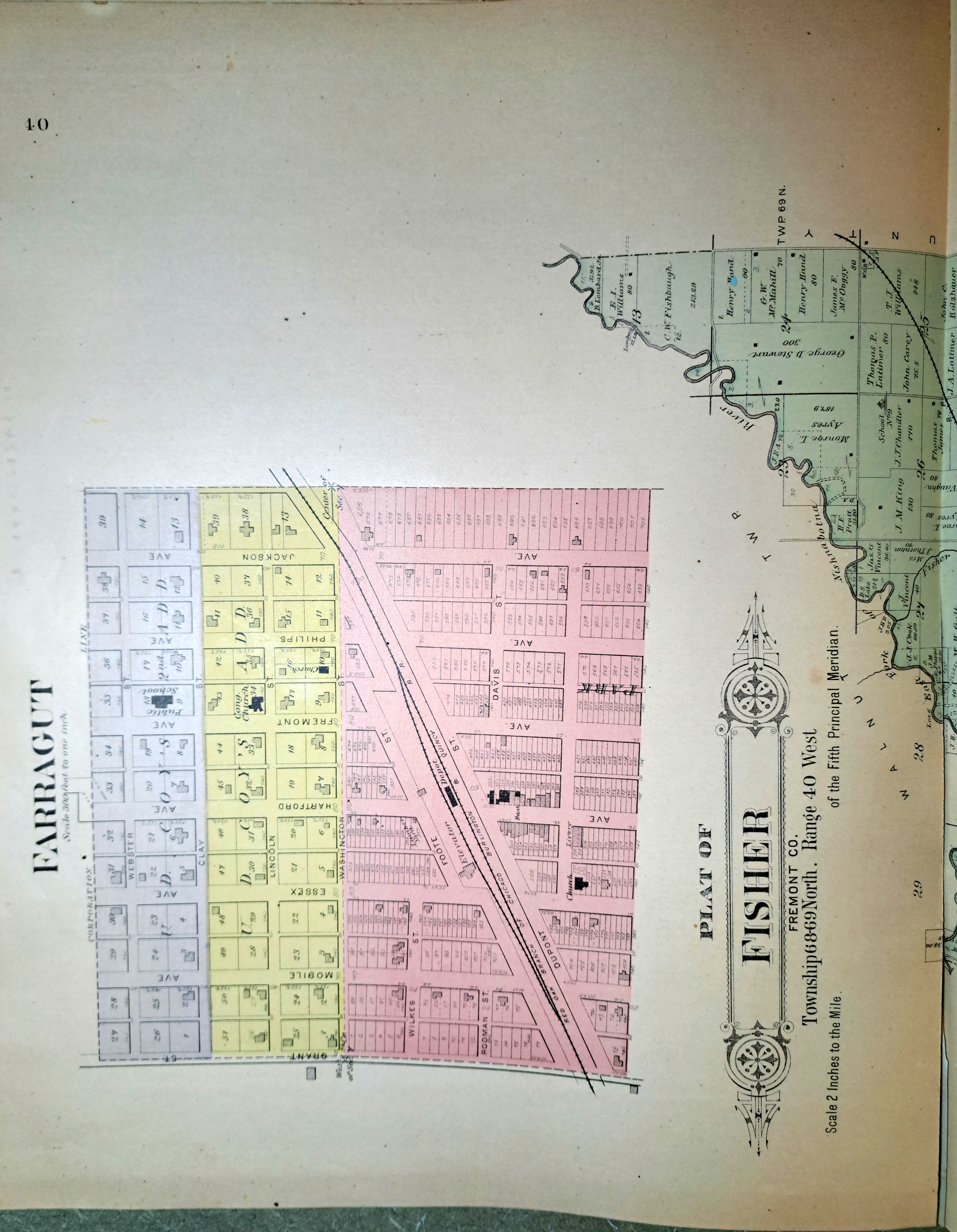 Fremont County Plat Book 1891 page 40