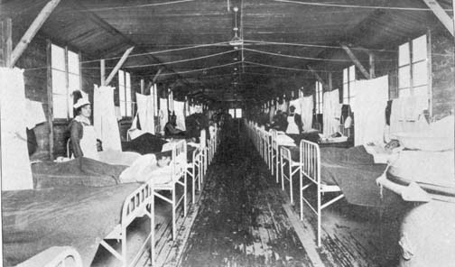 France treating gassed soldiers in the ward in the picture above