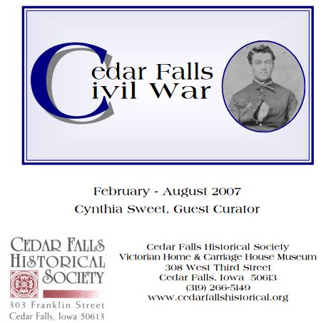 Title page; Cedar Falls Civil War exhibit catalog