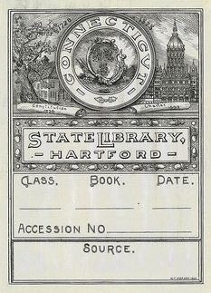 Connecticut State Library bookplate 