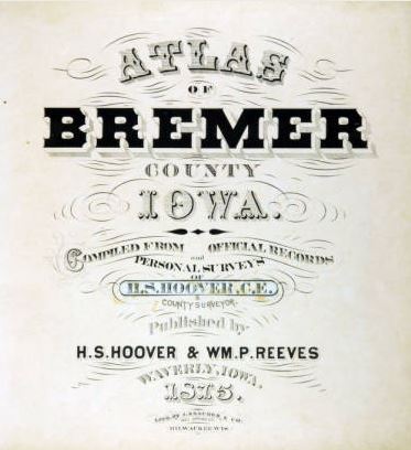 Title Page; Bremer County Plat Map 