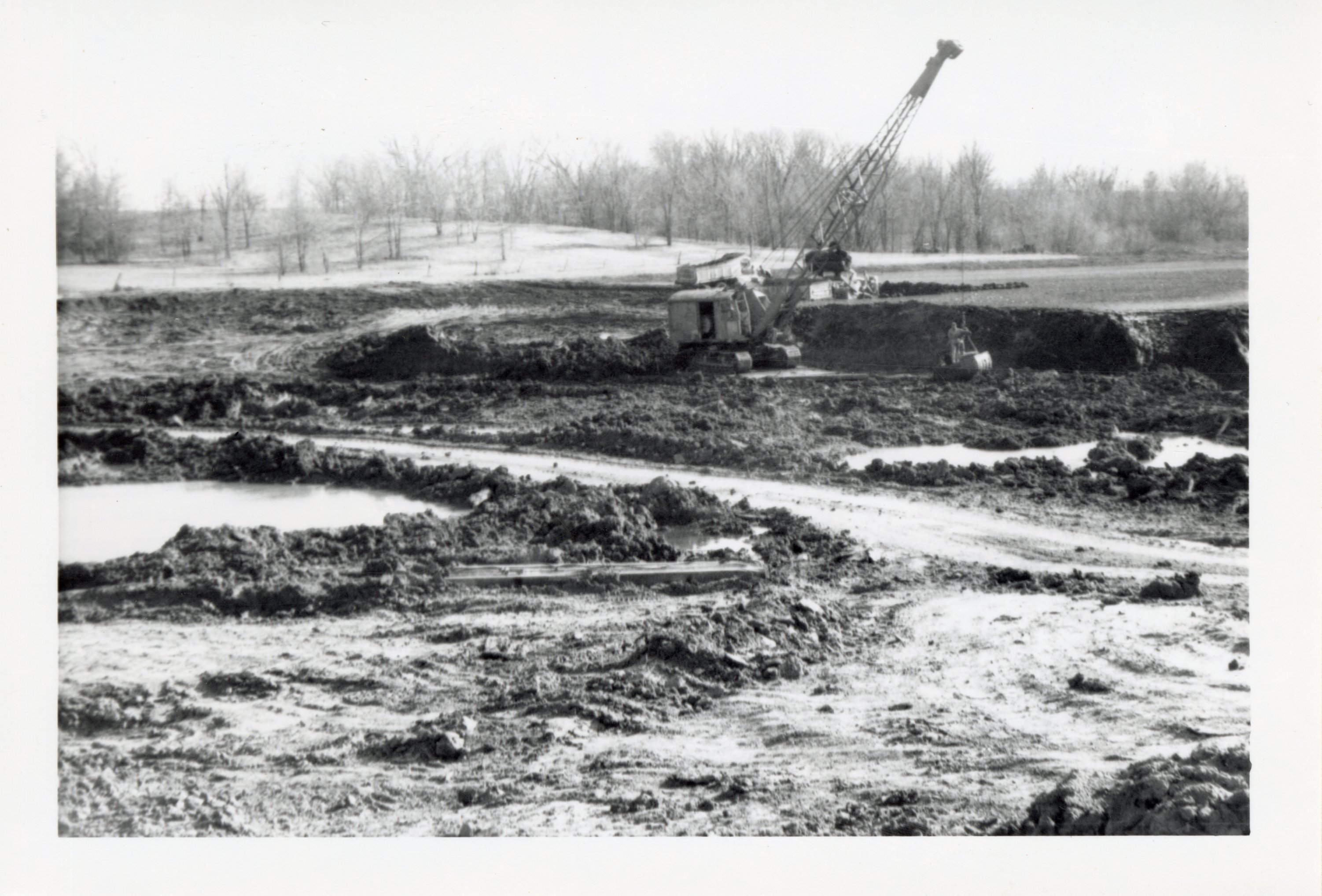 1964 - Photos of Lake Fisher Silt Removal