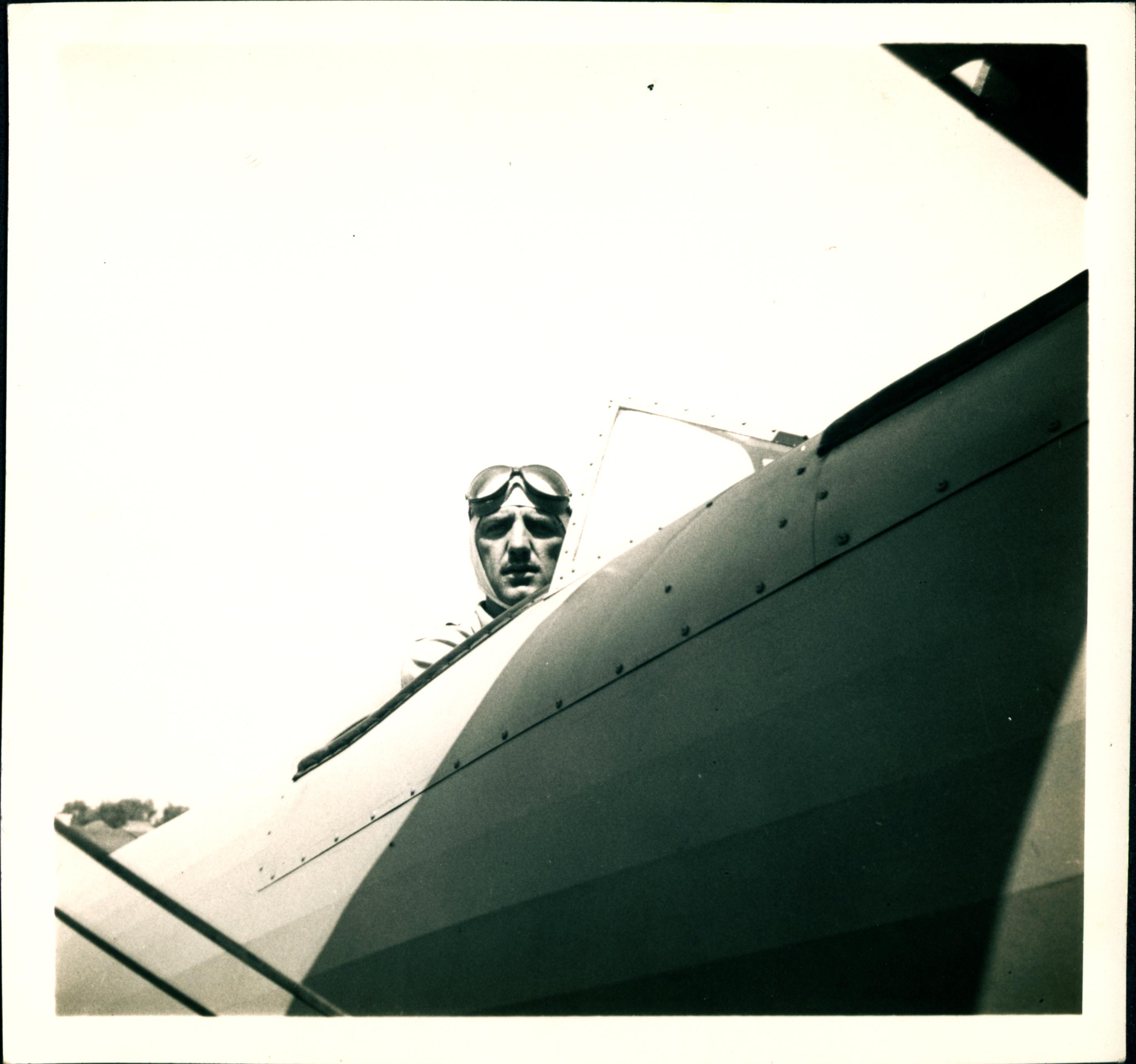 0046_Dick Maikoski in Plane,1942