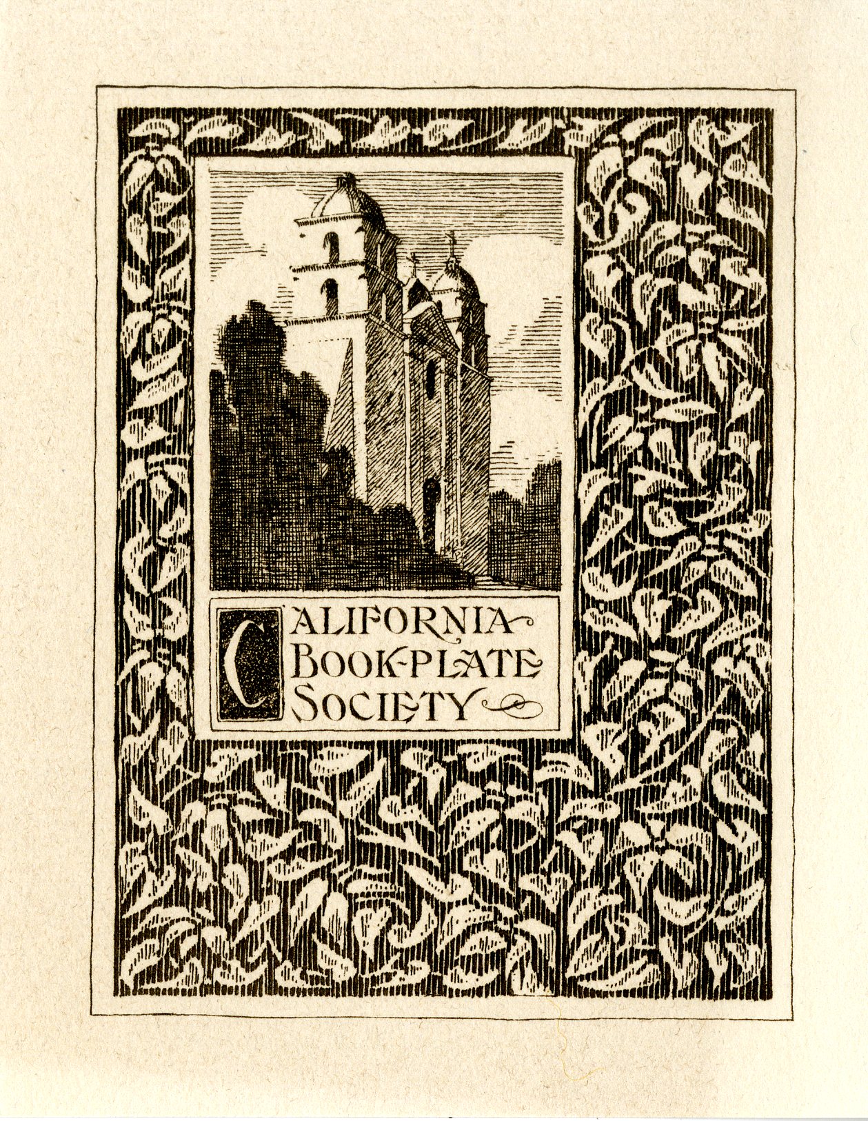 California Bookplate Society Bookplate 