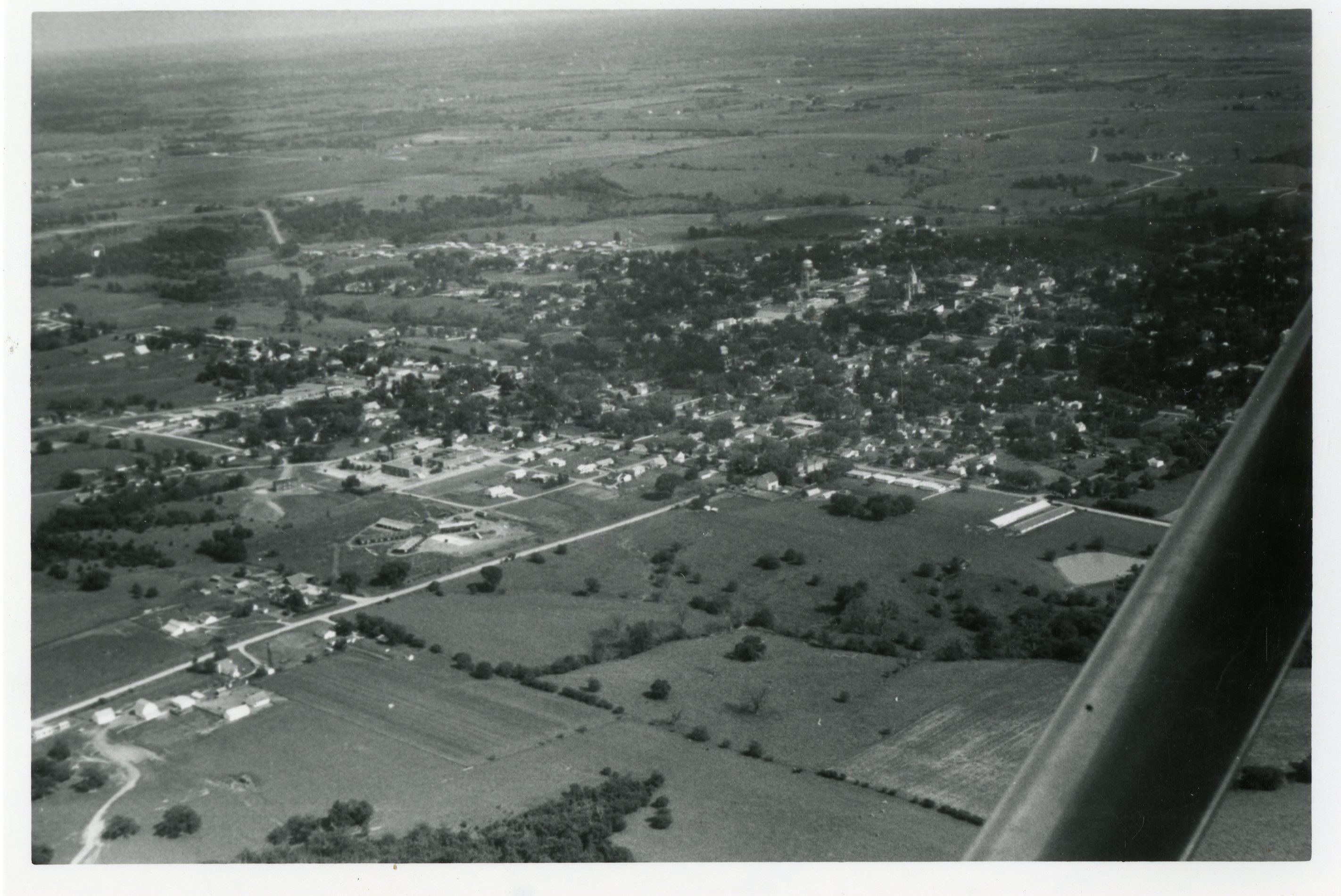 1966 - Aerial View of Unidentified Town in Davis County