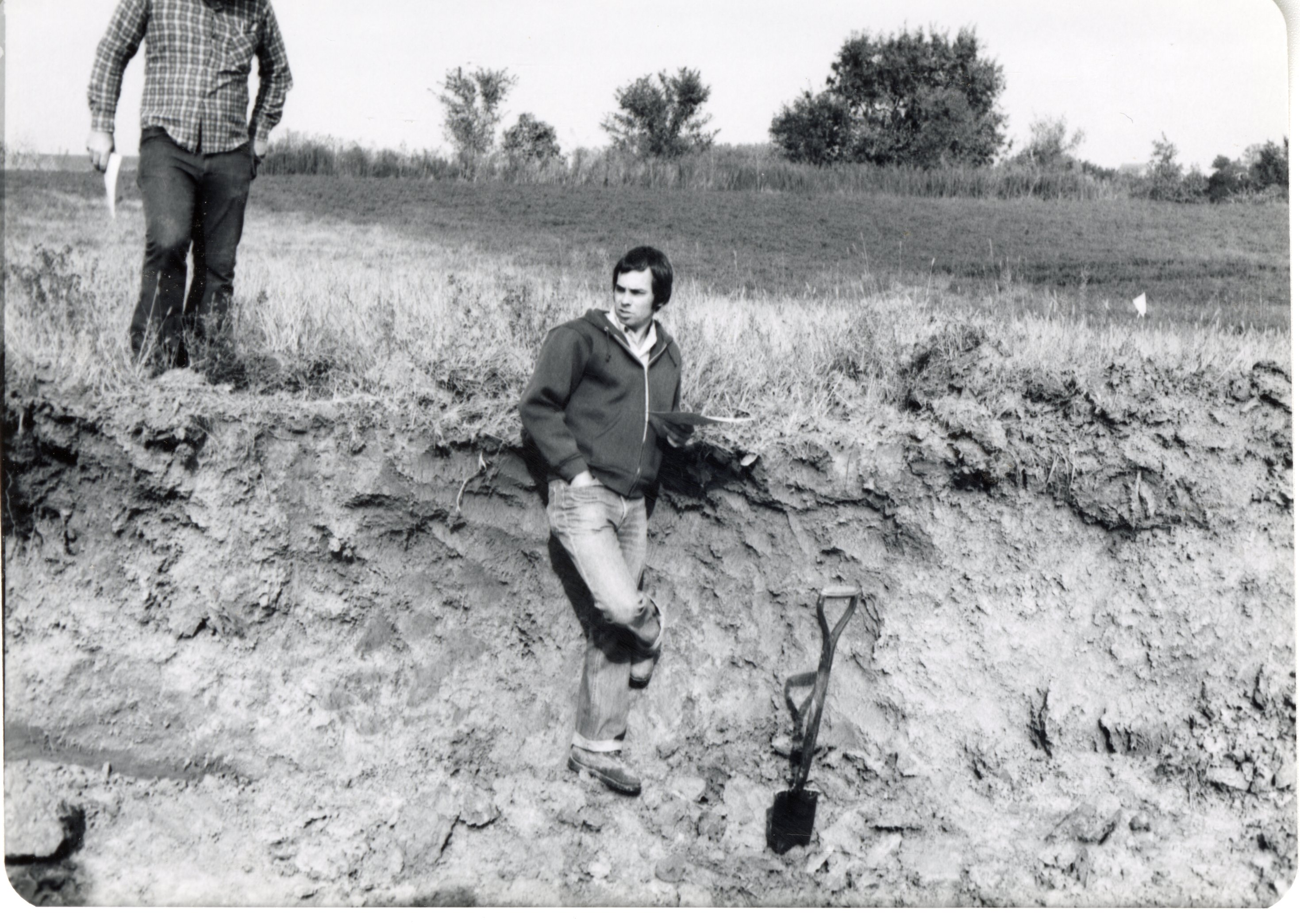 Howard Bright and others by ditch