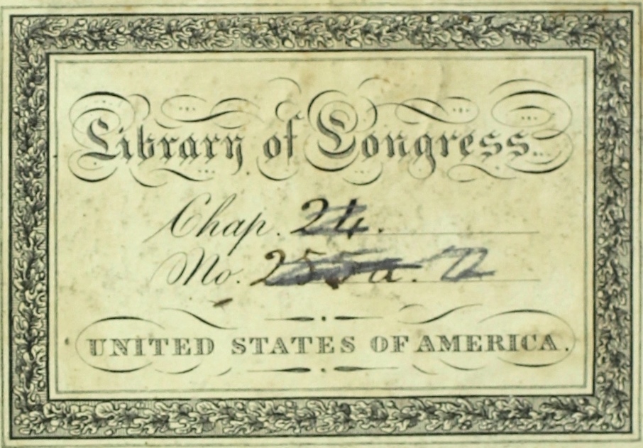 Library of Congress bookplate 
