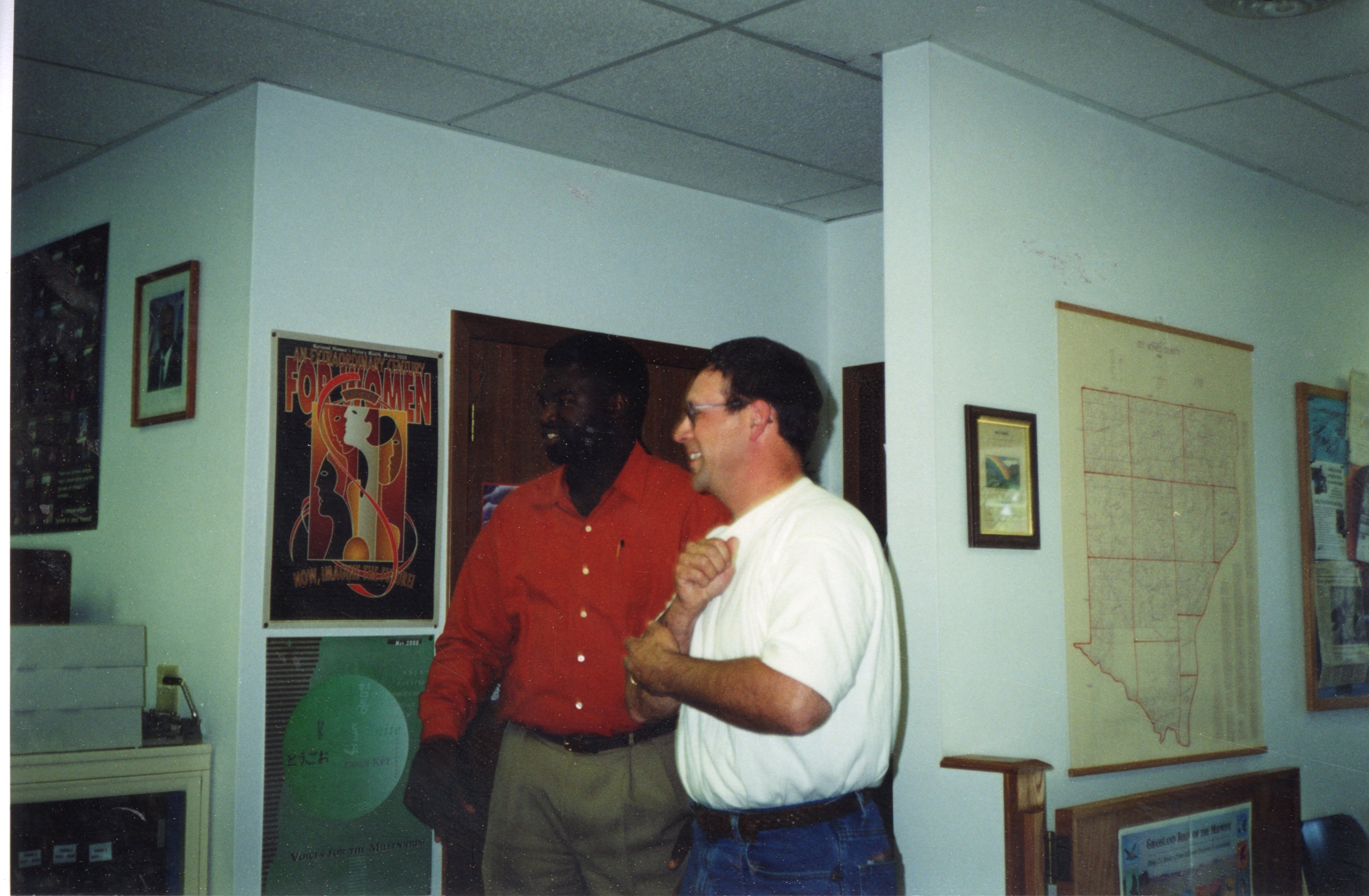 2000 - JB Martin and Dana Holland at JB's going away party