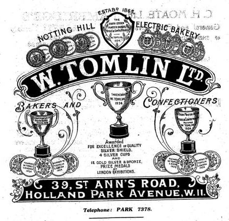 Title page; Tomlin family business advertisement<br />

