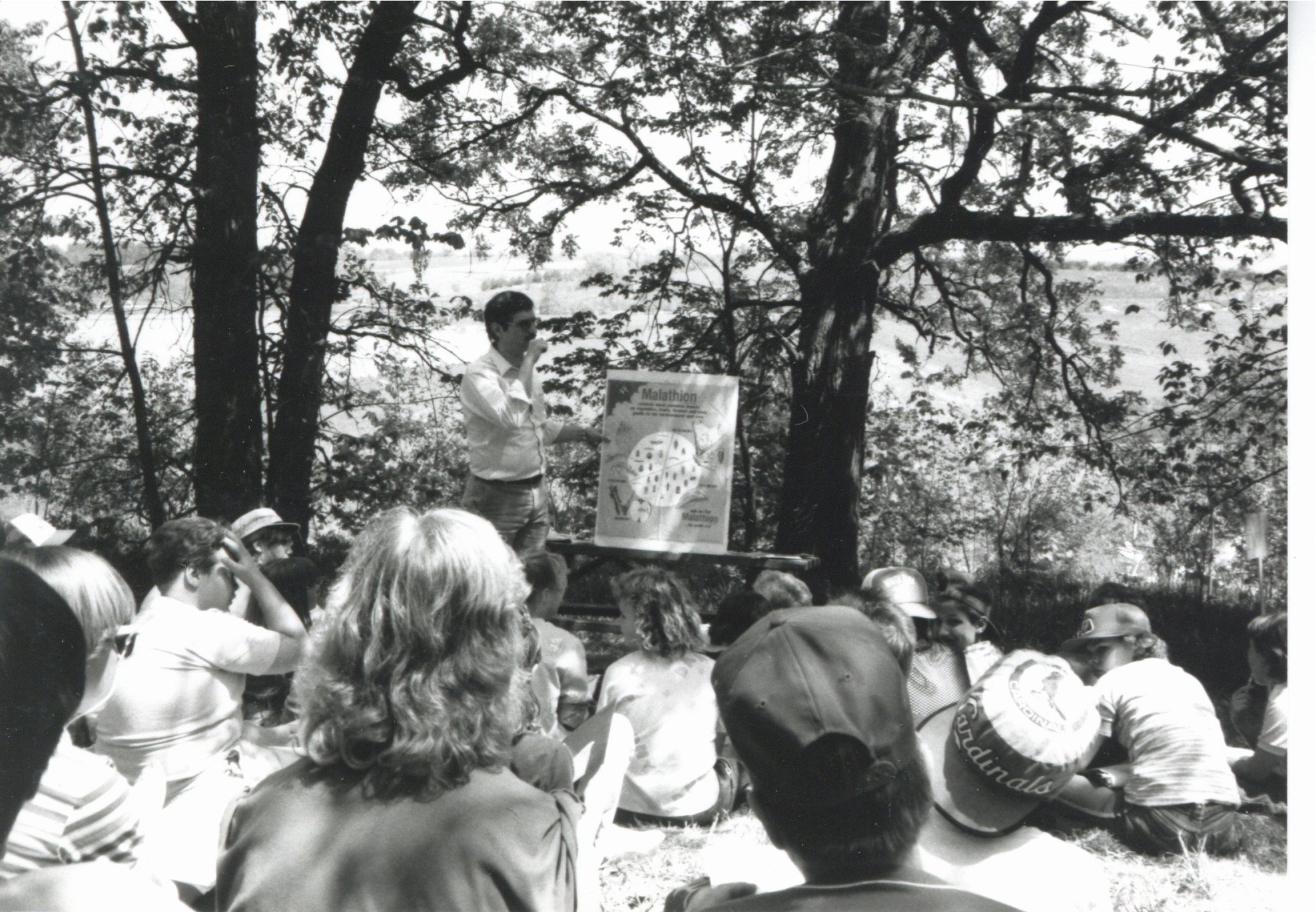 Outdoor classroom with Dave Quinlan, 1987
