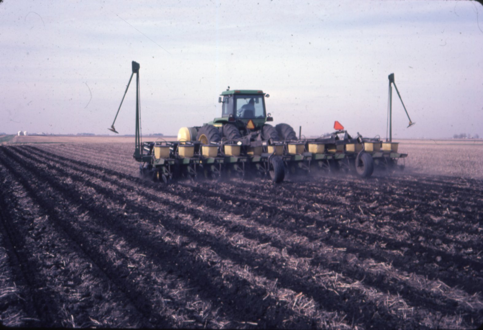 Spraying on Dale Anderson farm, 1983