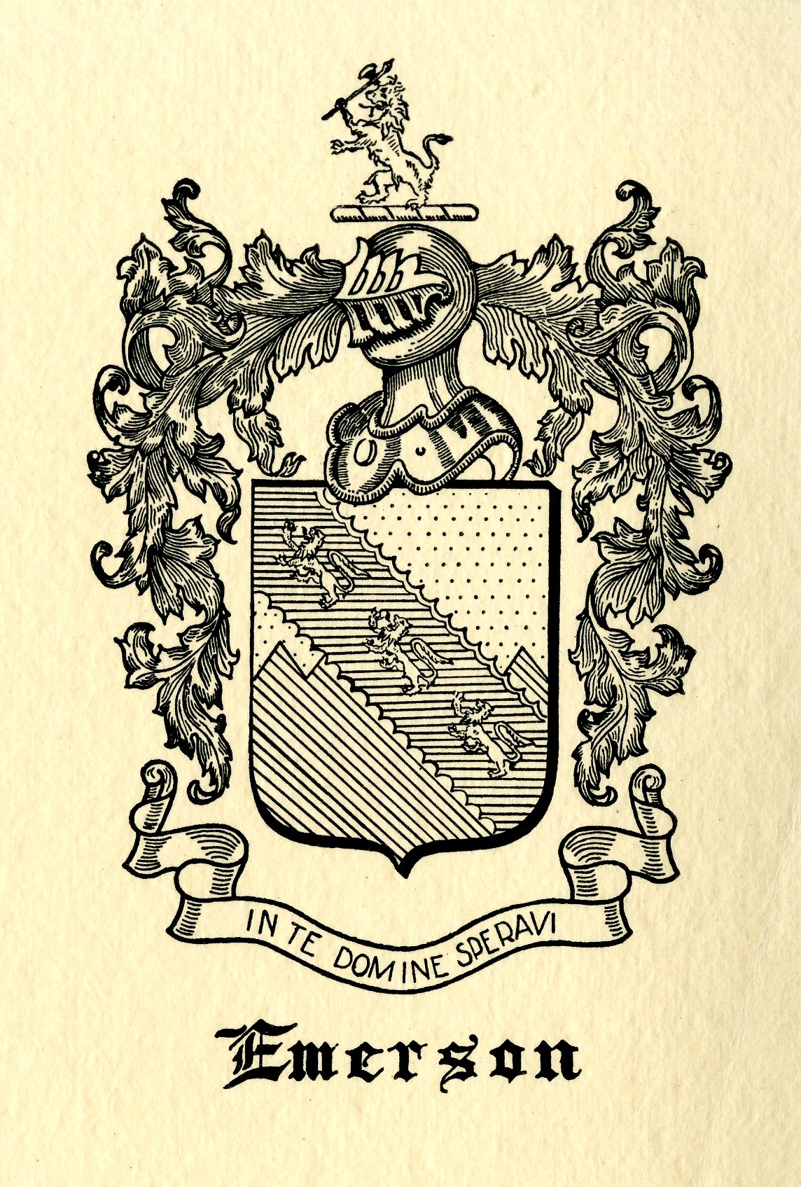 Emerson Bookplate 